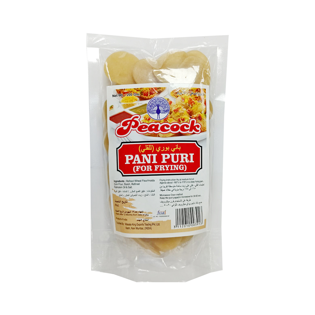 PEACOCK PANI PURI FOR FRY 200GM