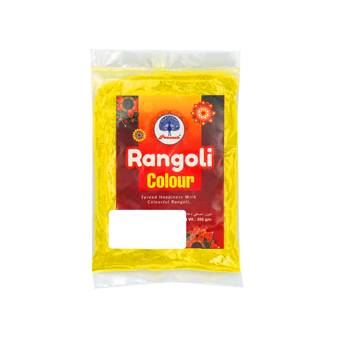 RANGOLI MIX COLOUR YELLOW 200GM