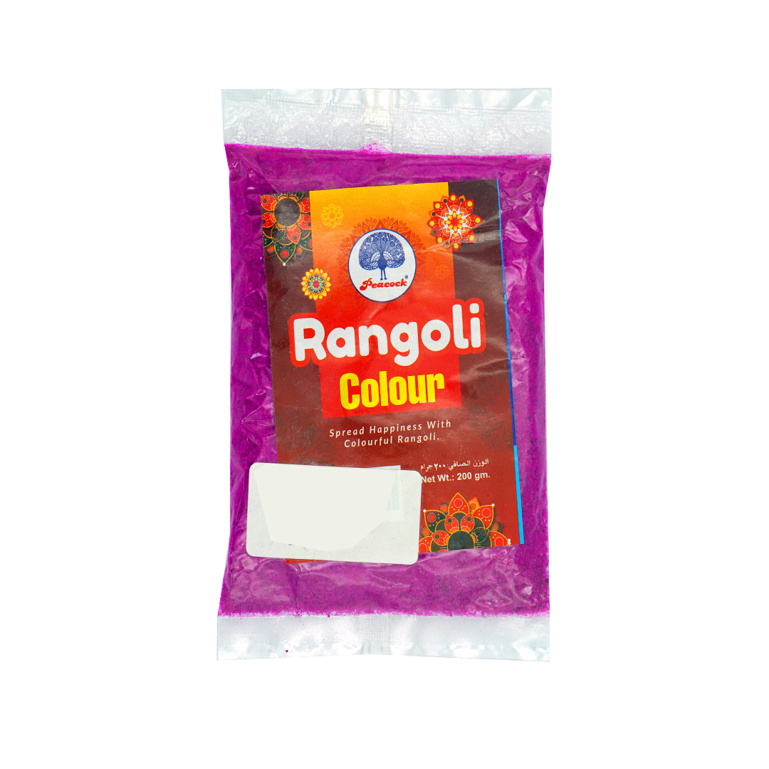 RANGOLI MIX COLOUR PURPLE 200GM 