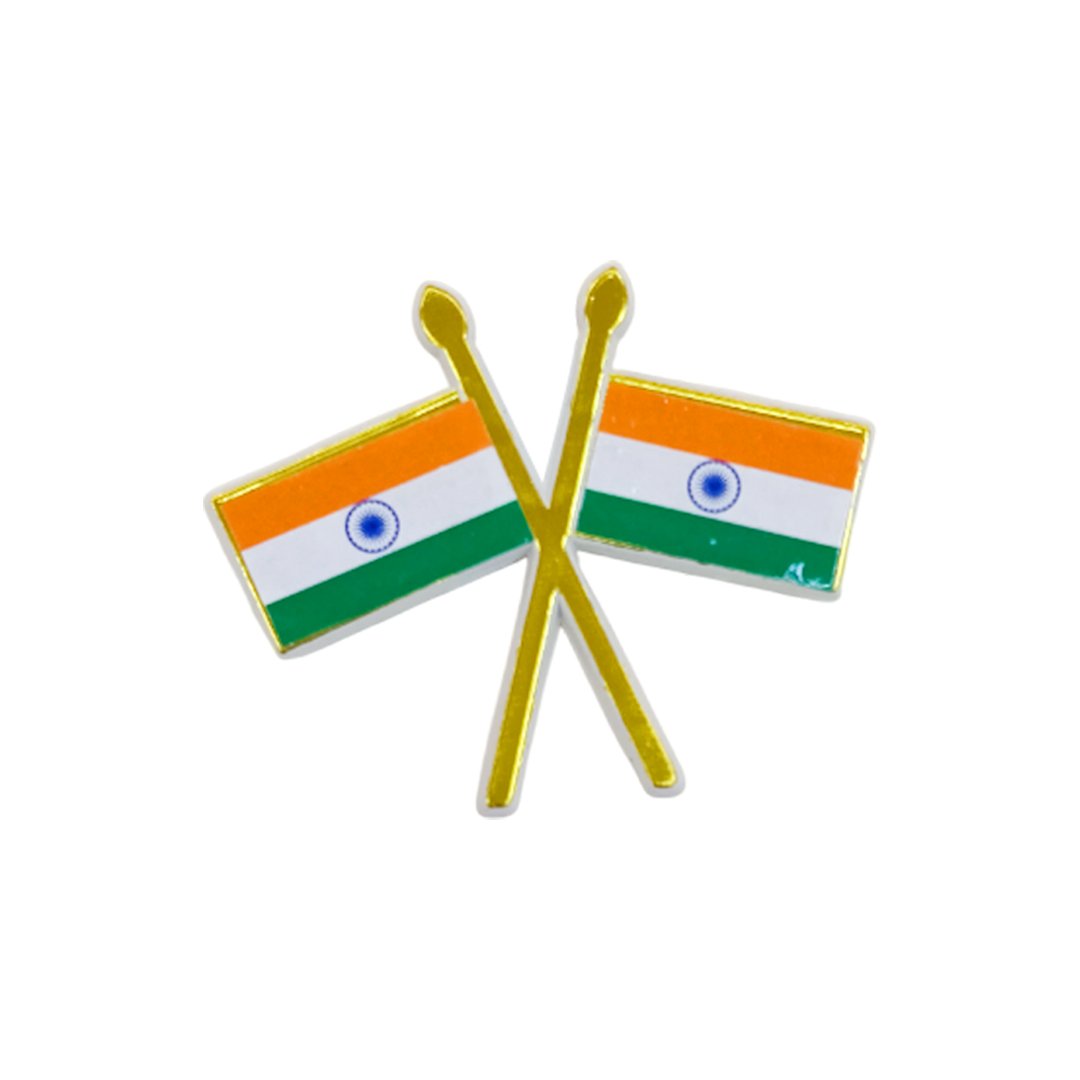 INDIA BADGE FLAG DUAL