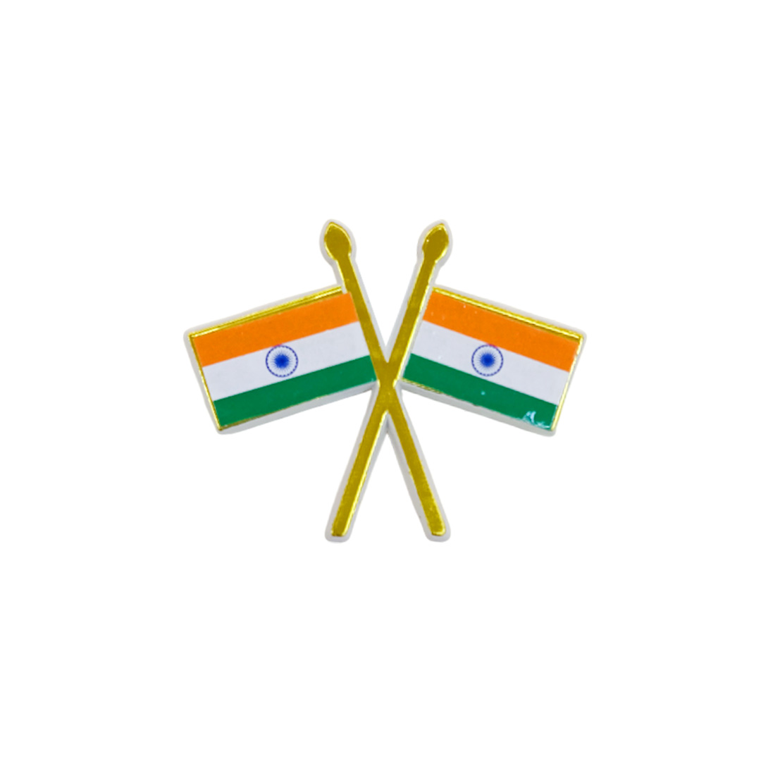 INDIA BADGE FLAG DUAL