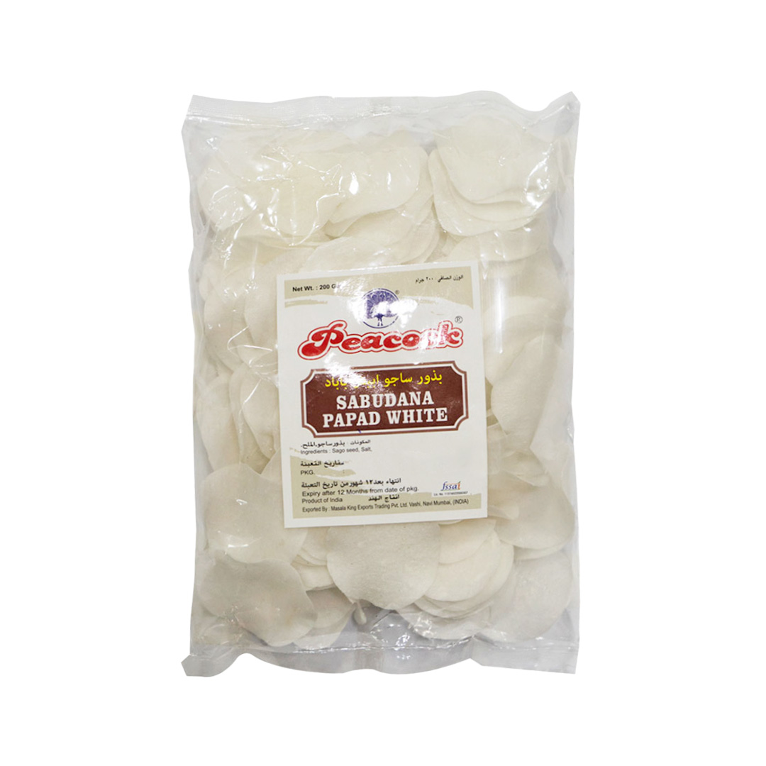 PCK SABUDANA PAPAD WHITE 200G