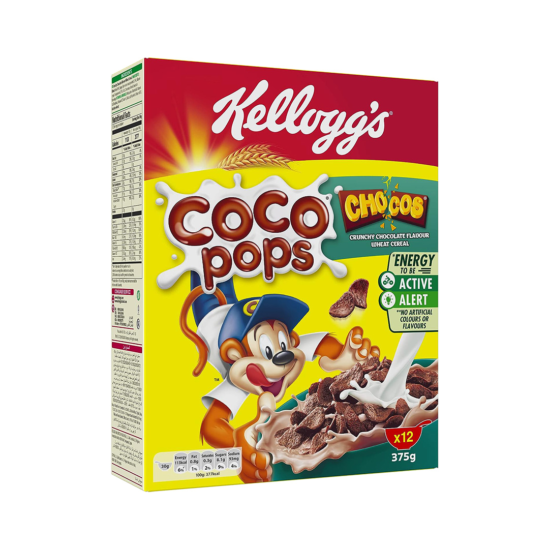 KELLOGG`S COCOPOPS CHOCOS 375 GM PROMO `