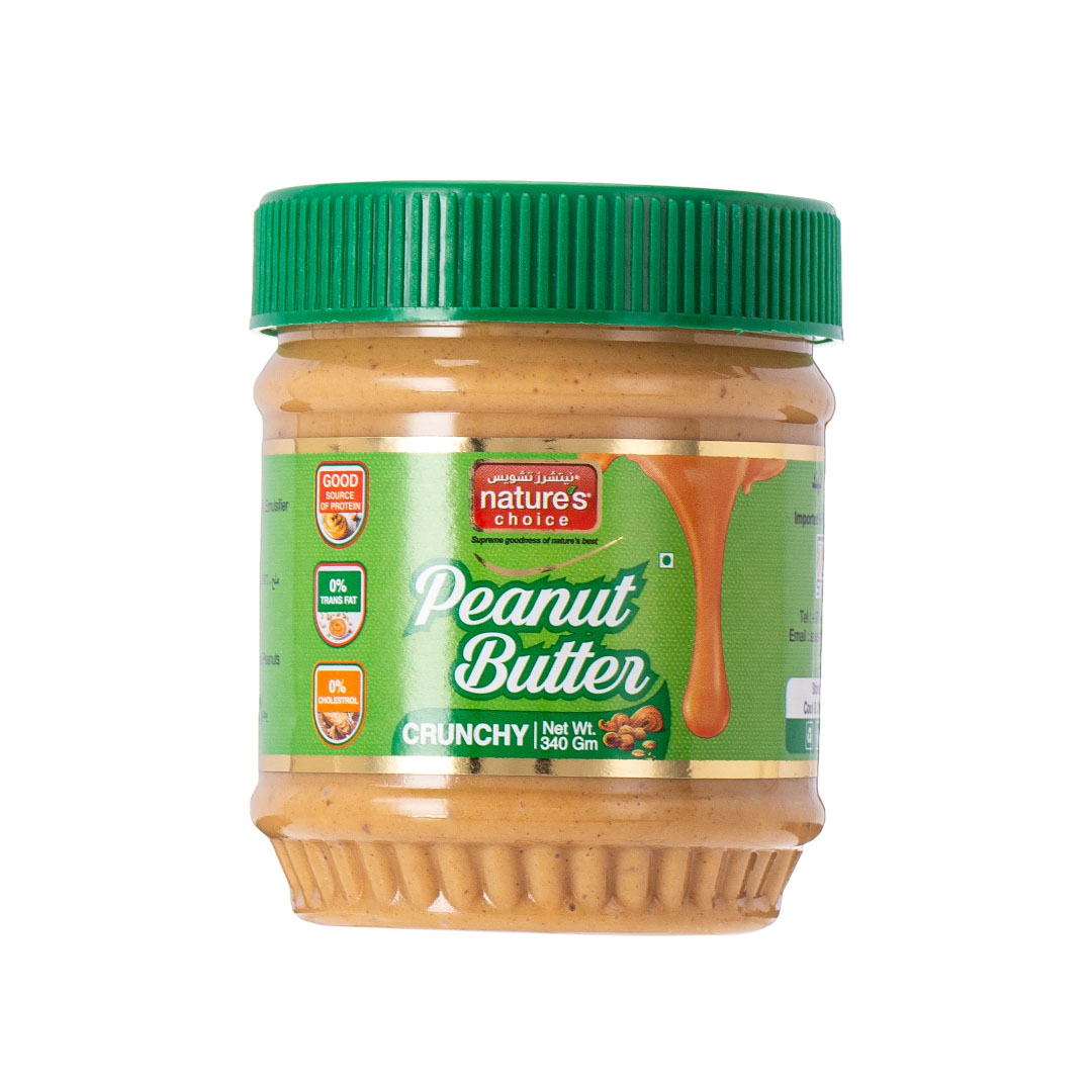 NATURES CHOICE PEANUT BUTTER CRUNCHY 340GM