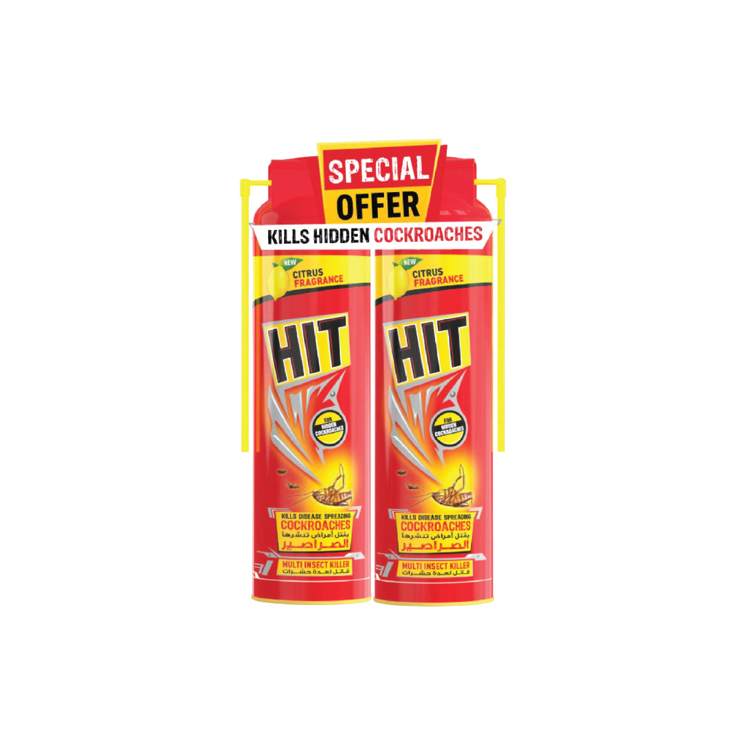 HIT COCKROACH KILLER - 400 ML TWIN PACK