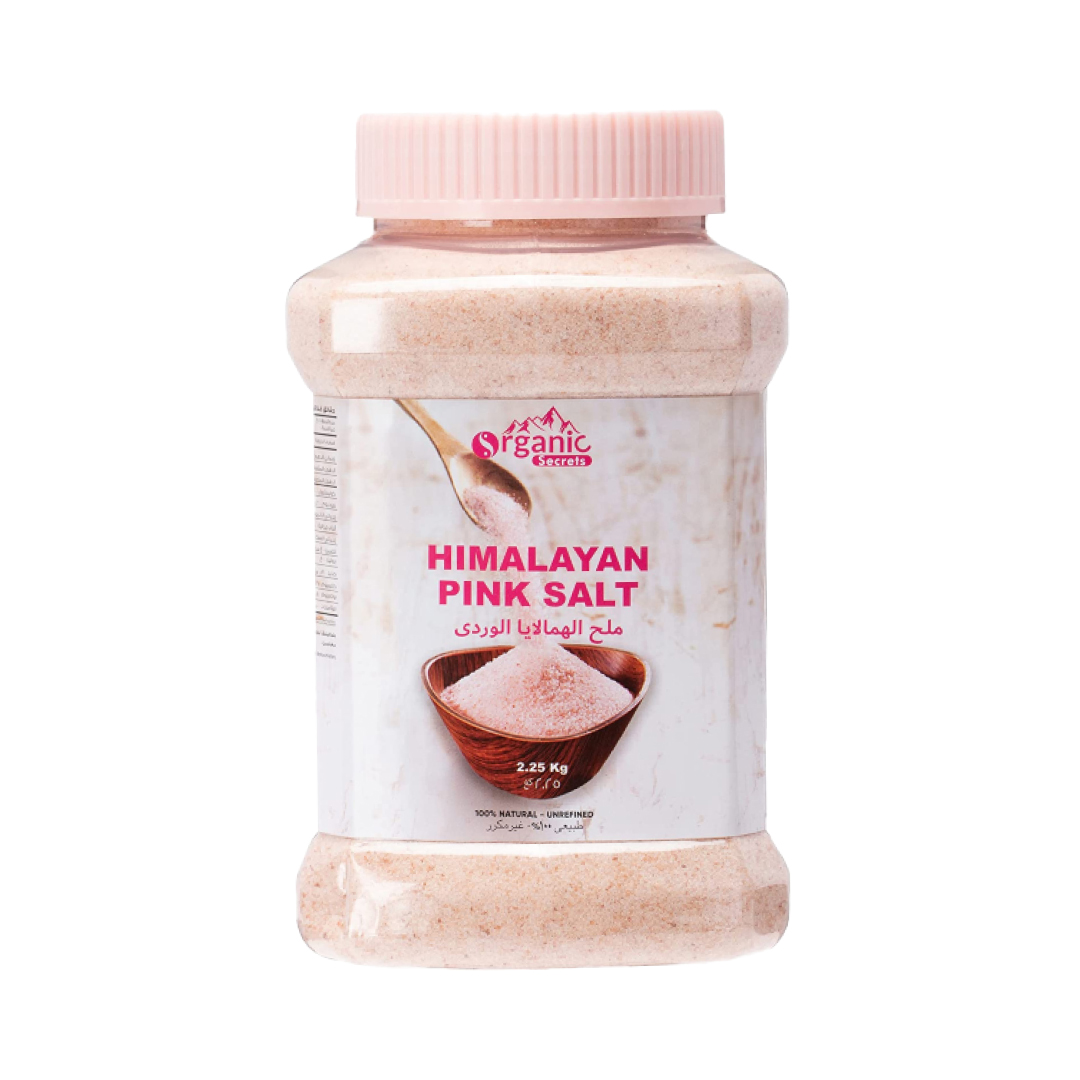 ORGANIC SECRETS HIMALAYAN PINK SALT  2.25 KG JAR -SPECIAL OFFER