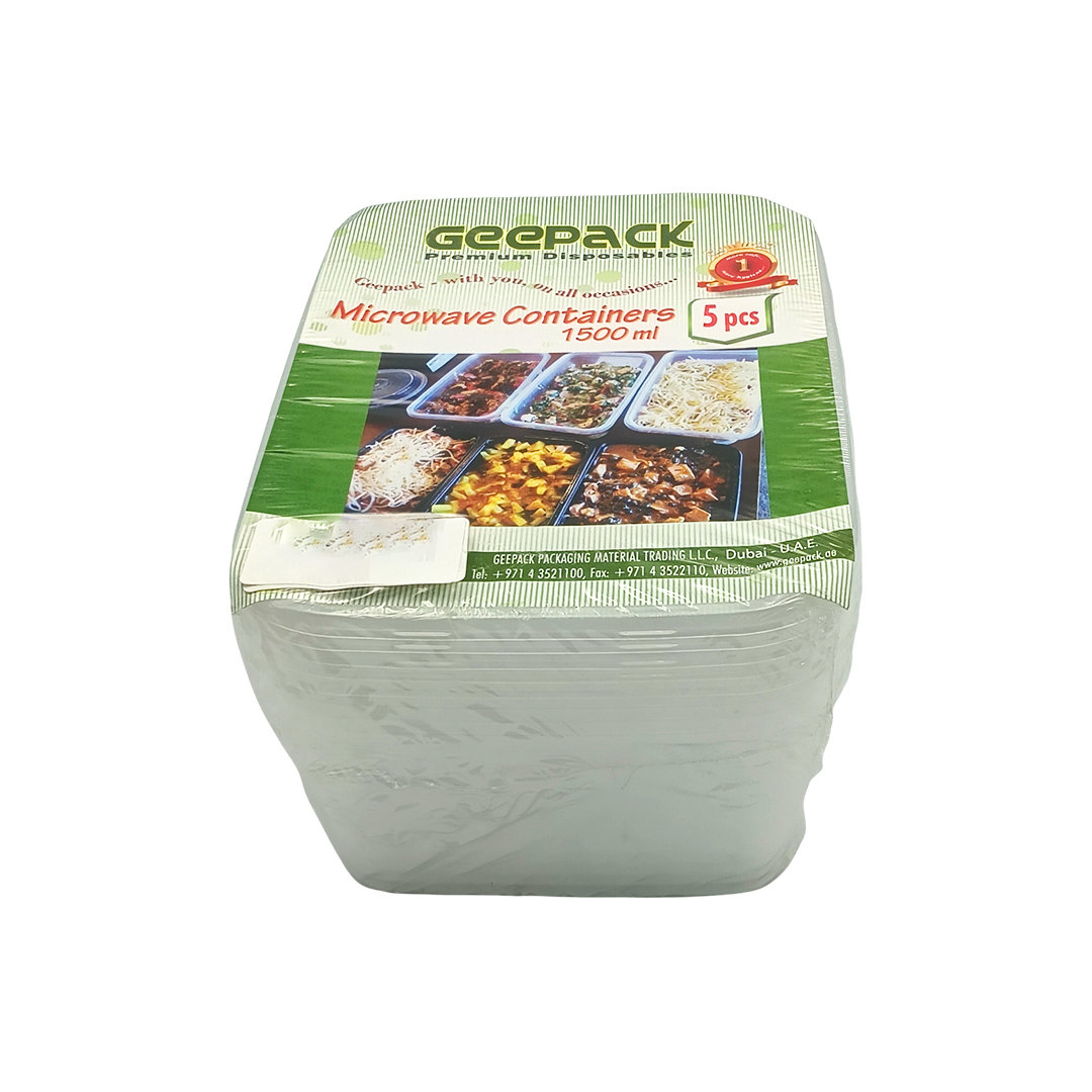 MICROWAVE CONTAINER 1500ML-5PC