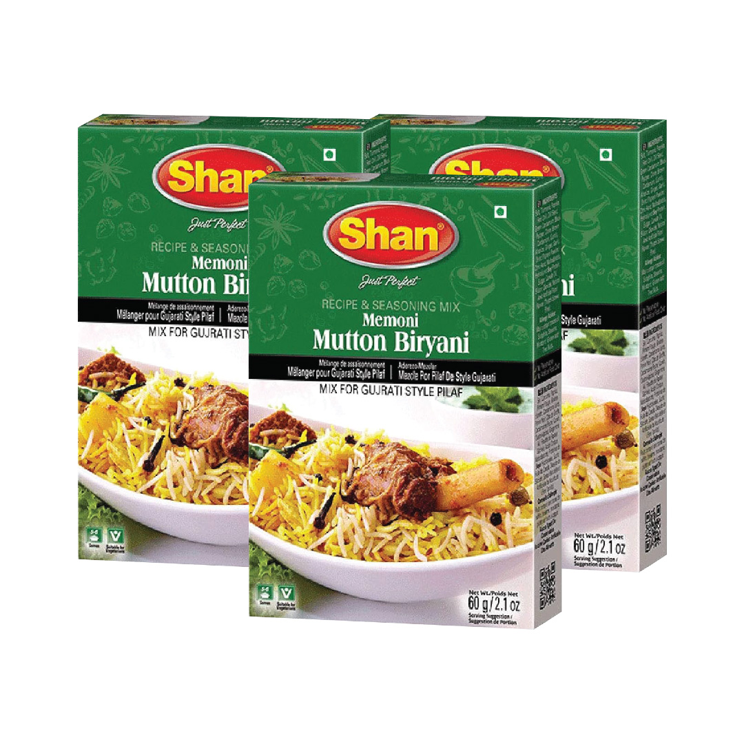 SHAN MEMONI MUTTON BIRYANI  TRI PACK SPL OFFER