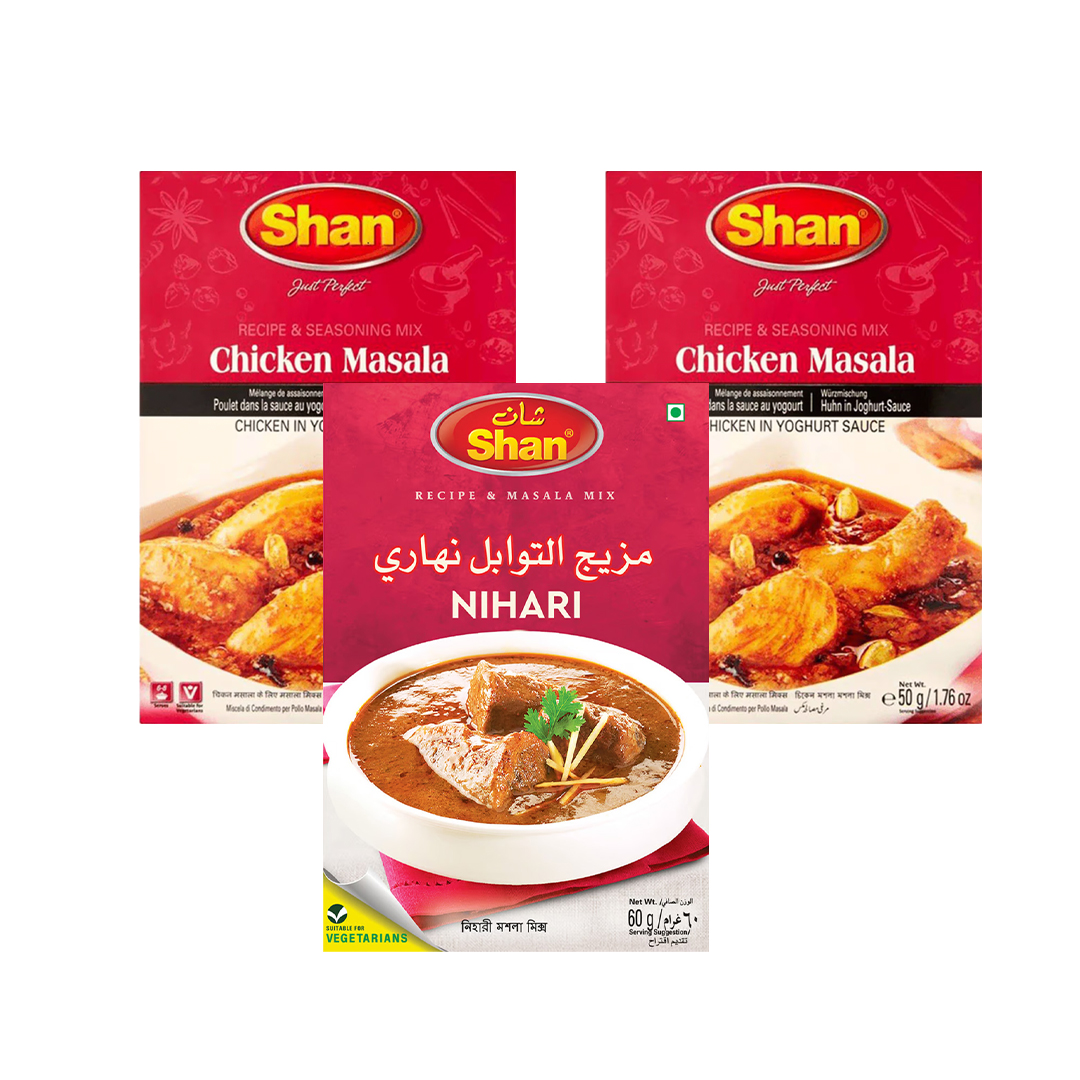 SHAN CHICKEN MASALA 2 + 1 NIHARI (50G+50G+60G)@ SPL OFFER