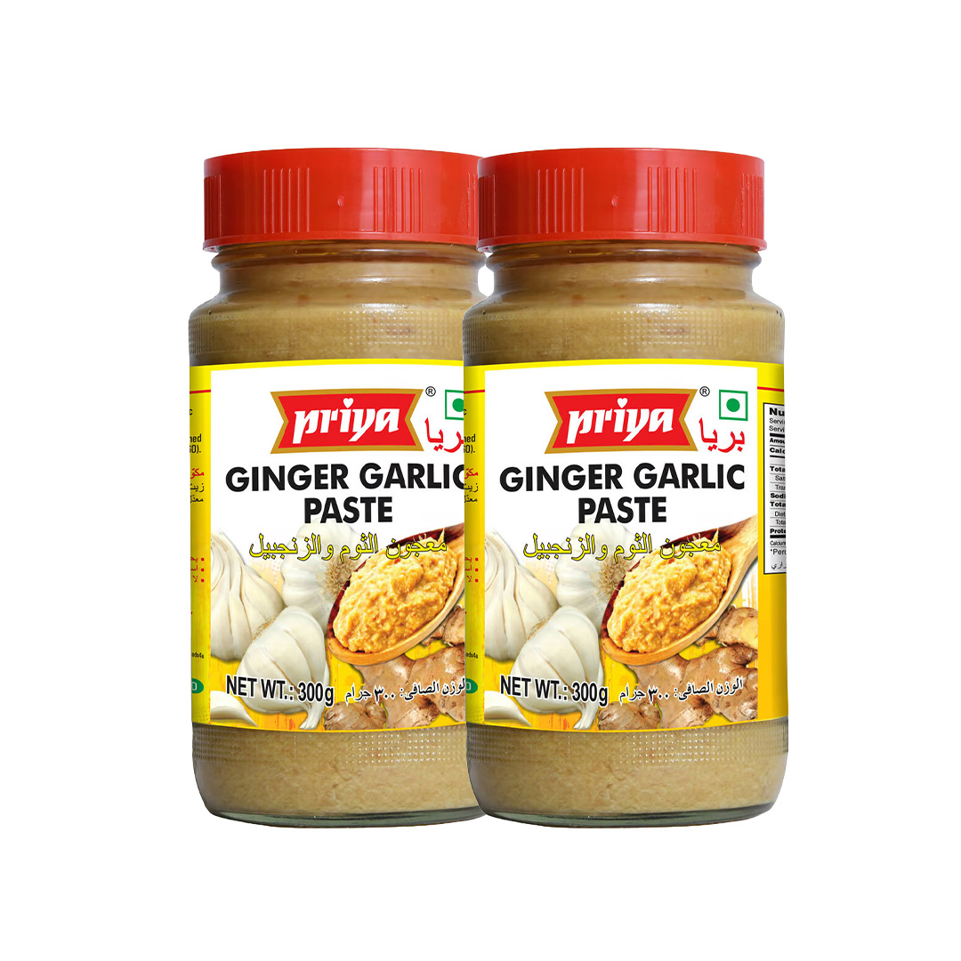 PRIYA GINGER GARLIC PASTE TWIN PACK- (2X300 GMS)