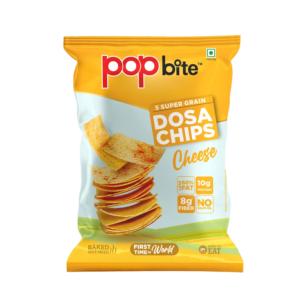 POPBITE DOSA CHIPS CHEESE 75GM