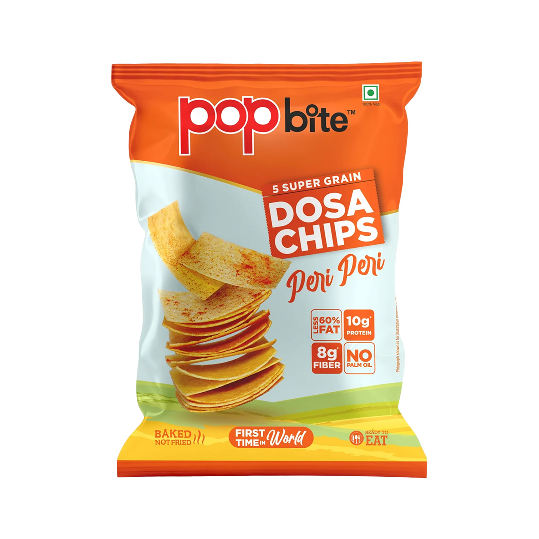 POPBITE DOSA CHIPS PERI PERI 75GM