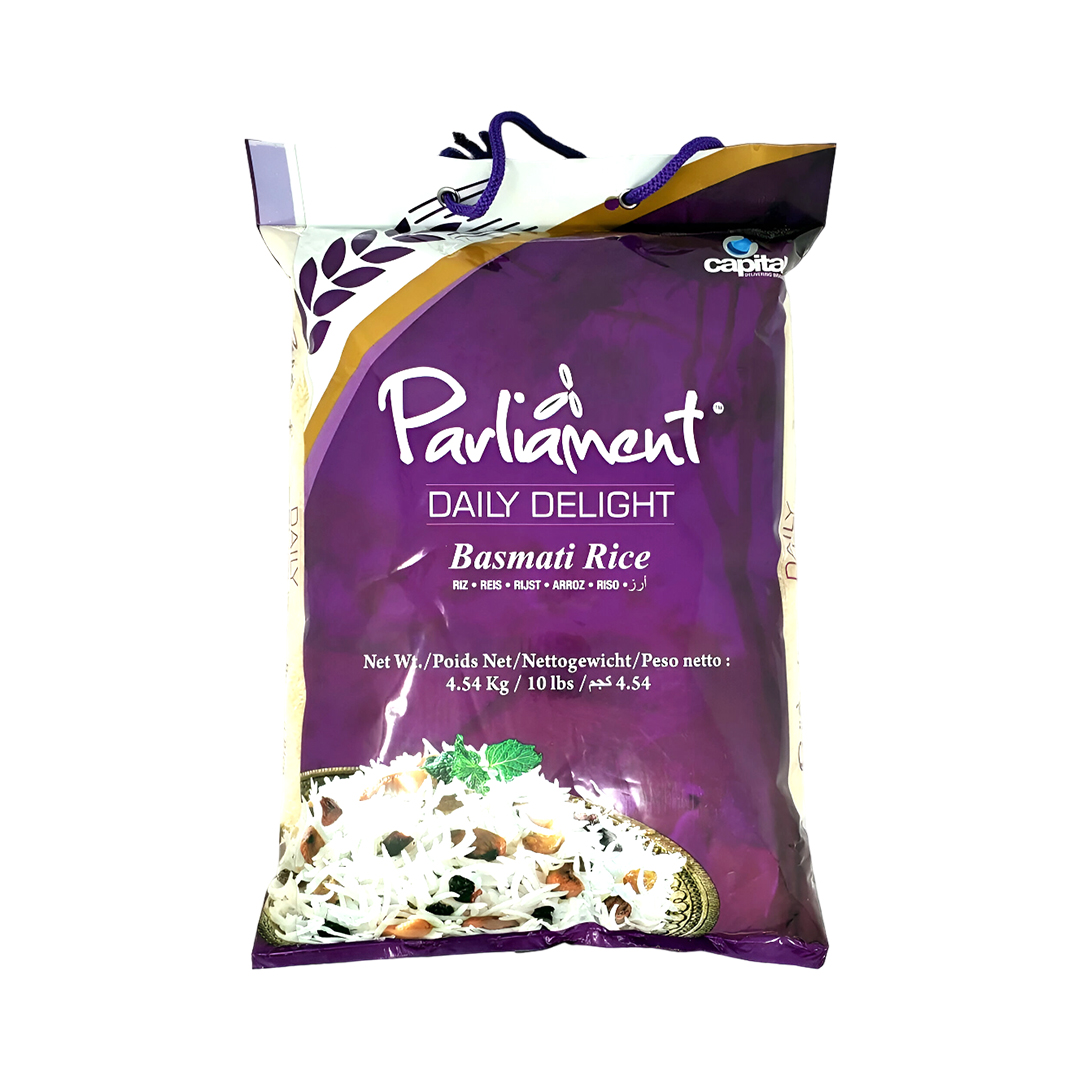 PARLIAMENT DAILY DELIGHT BASMATI RICE 4.54 KG