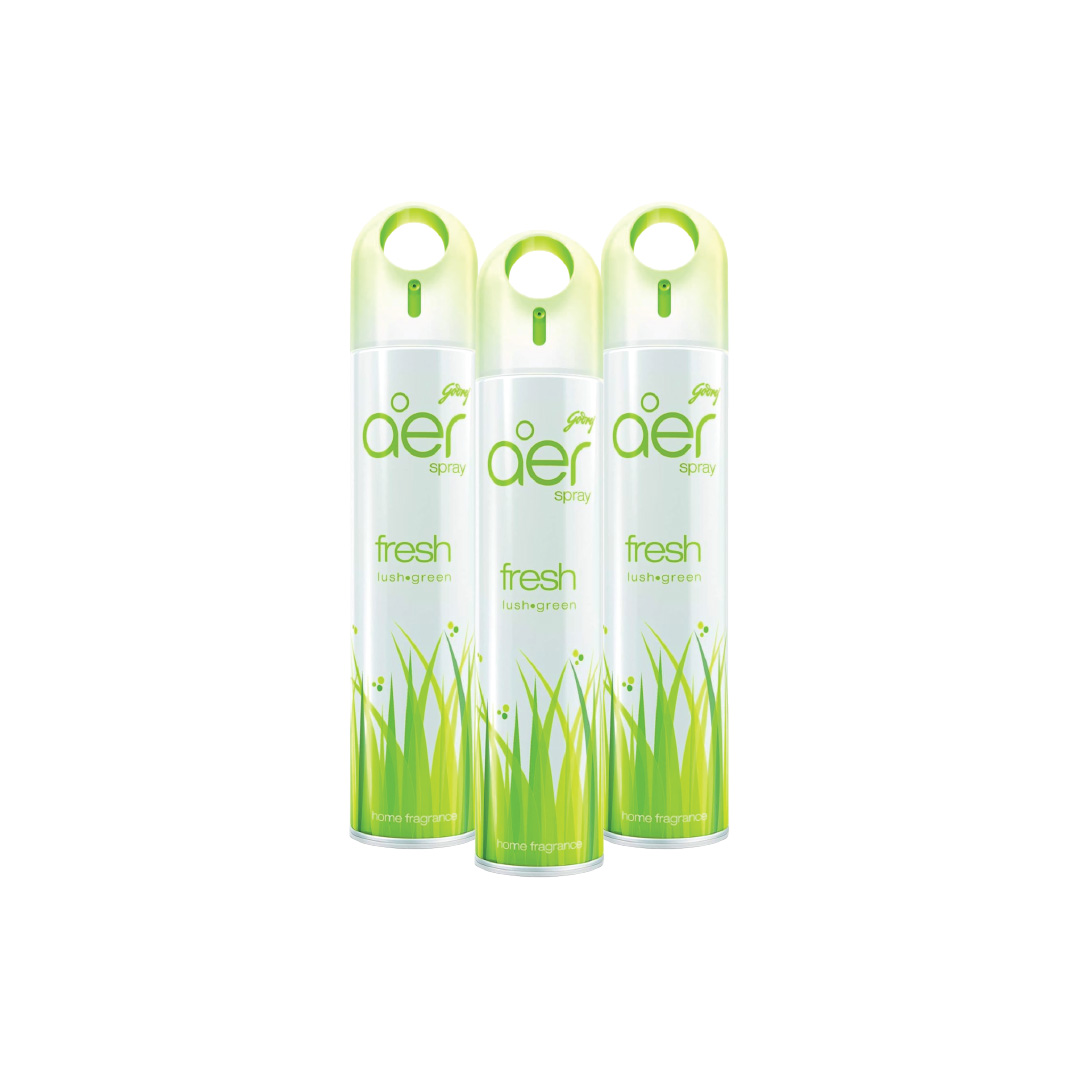 GODREJ AER SPRAY FRUSH LUSH GREEN 3X300 ML