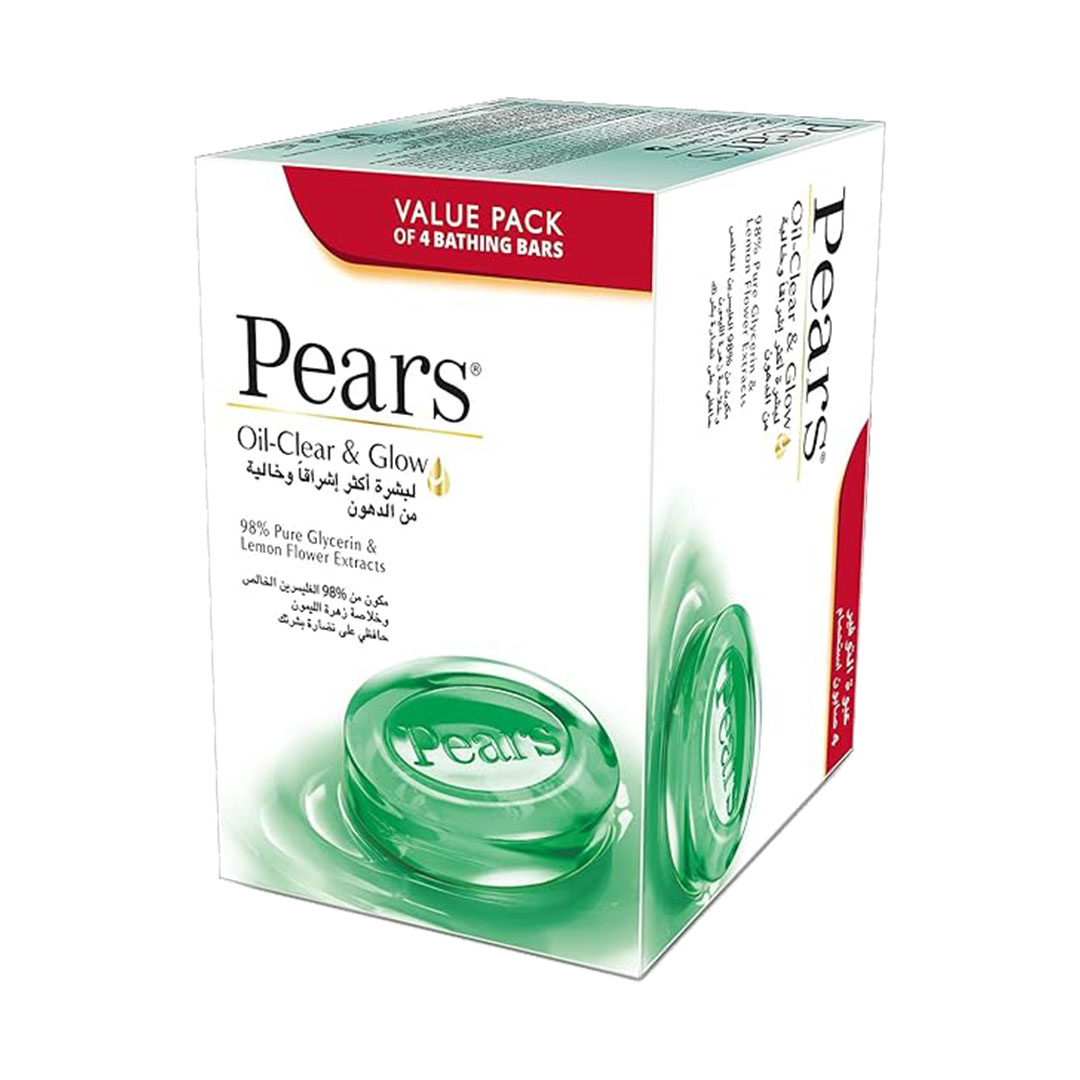 Pears Oil Clear & Glow Soap 125G - Value Pack