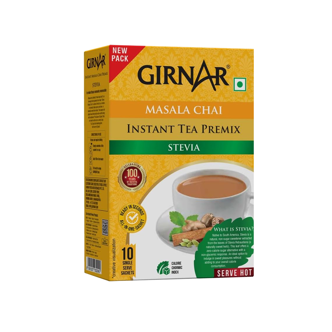GIRNAR MASALA PREMIX WITH STEVIA 8GMX10S SACHETS