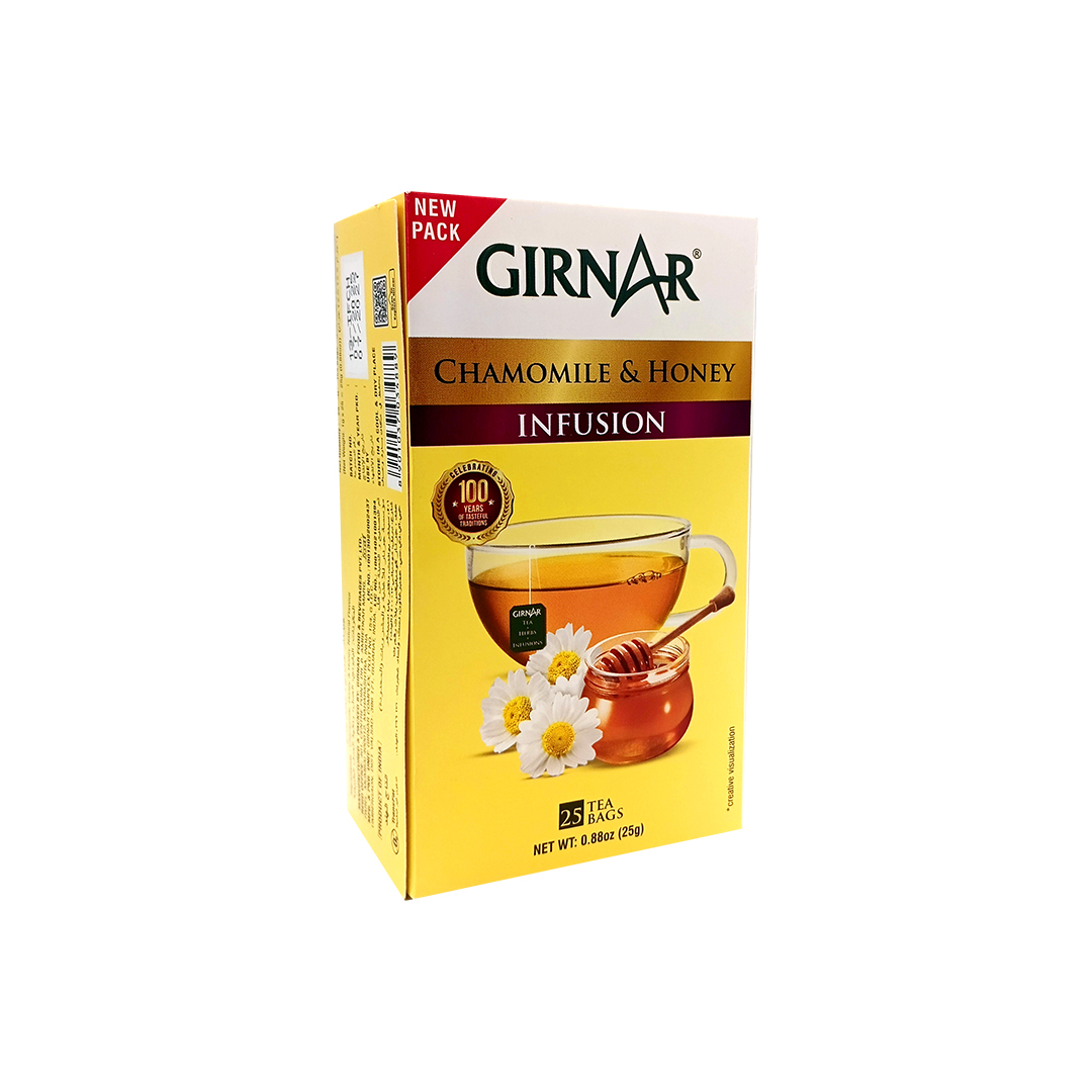 GIRNAR CHAMOMILE & HONEY INFUSION 1GX25S TEA BAGS
