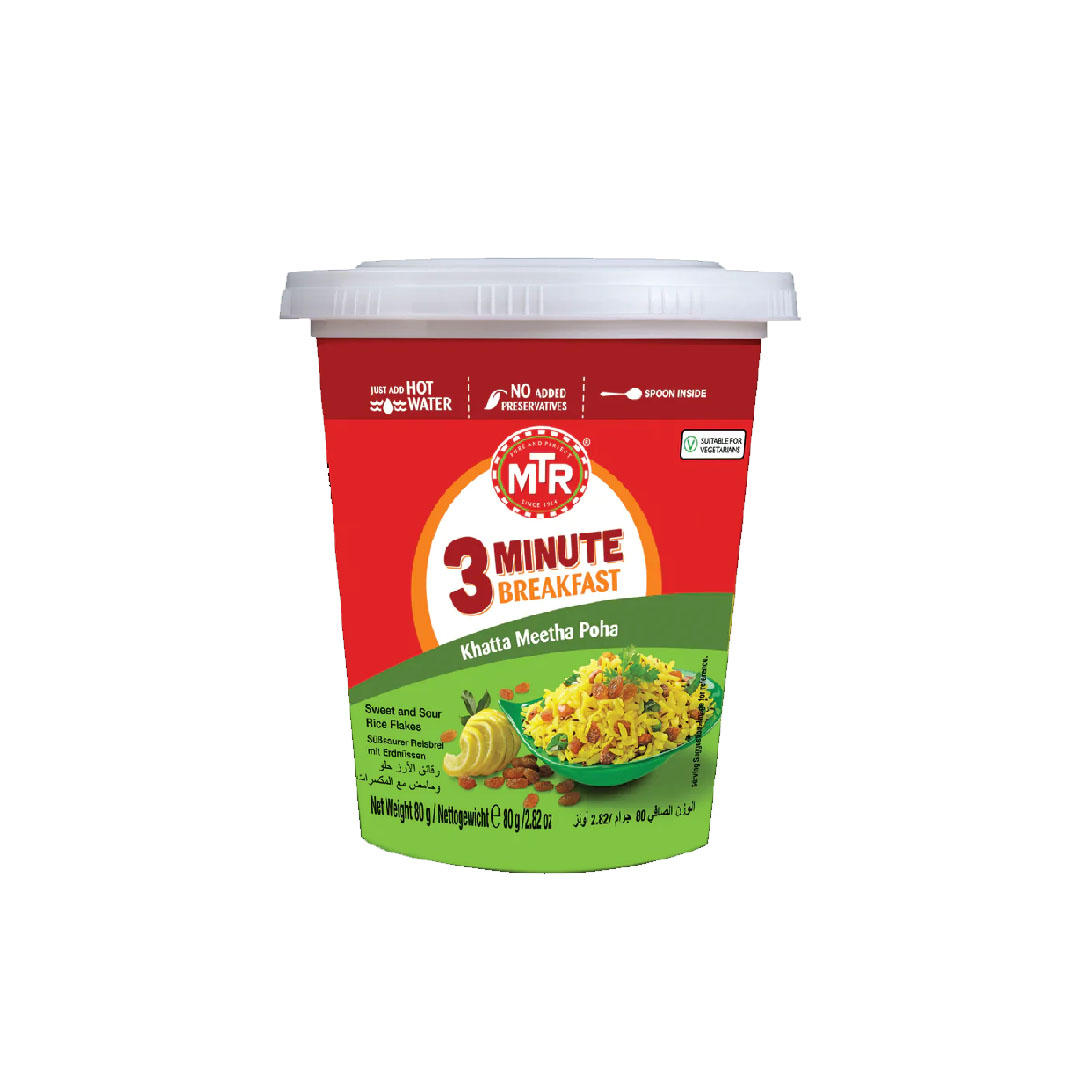 MTR 3-MIN KHATTA MEETHA POHA 80 GM