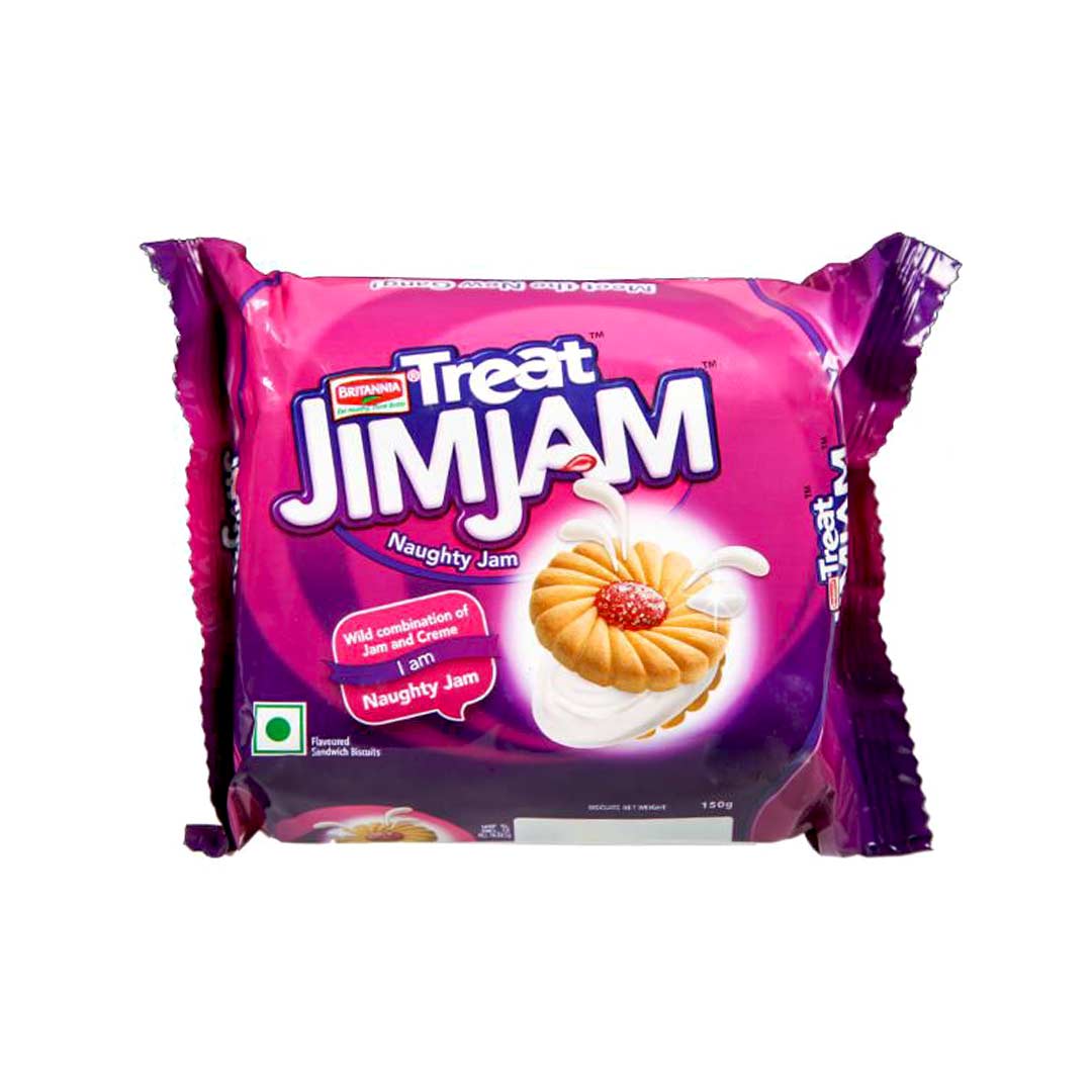 BRITAINA JIM JAM CREAM BISCUITS 150GM