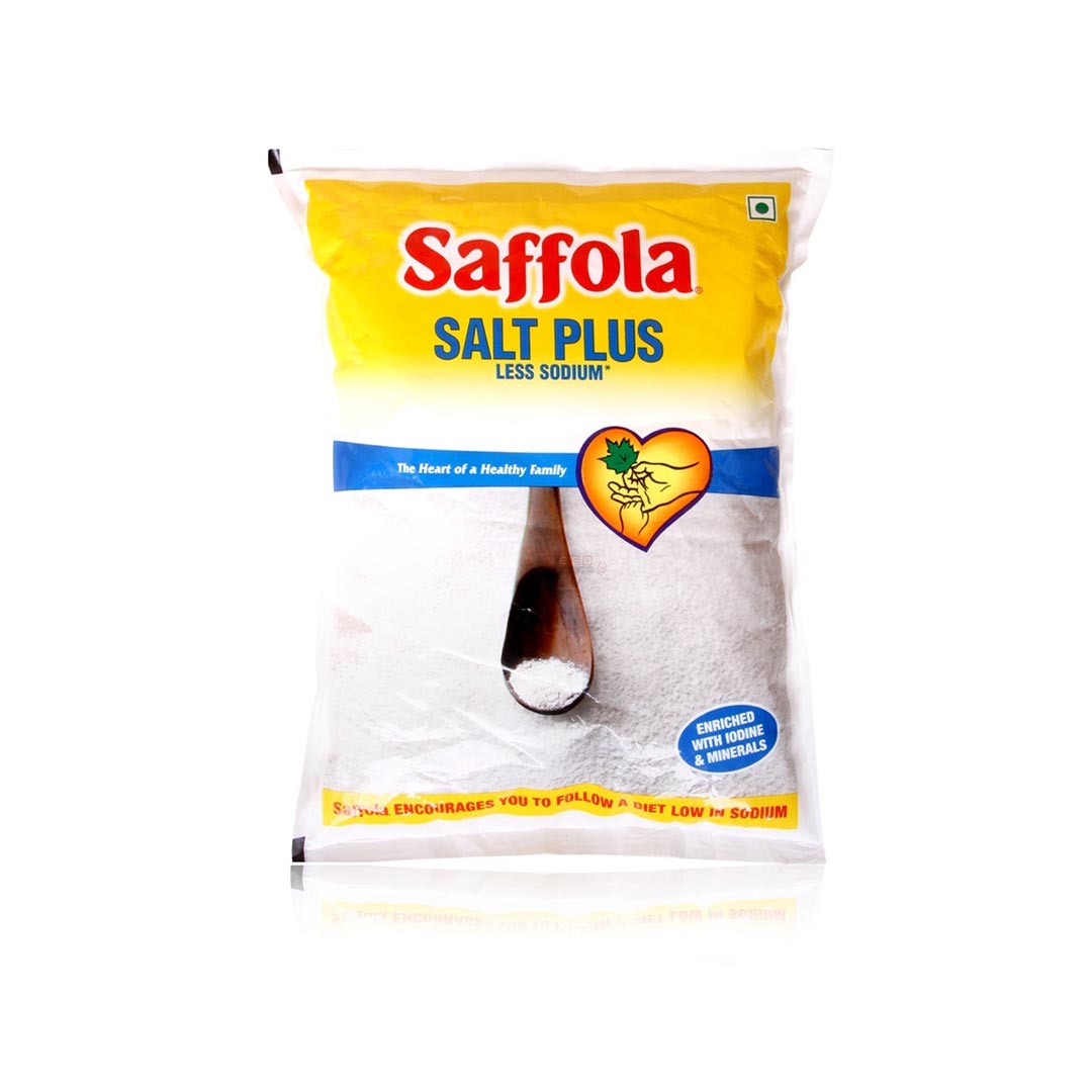 SAFFOLA SALT PLUS LESS SODIUM 1 KG
