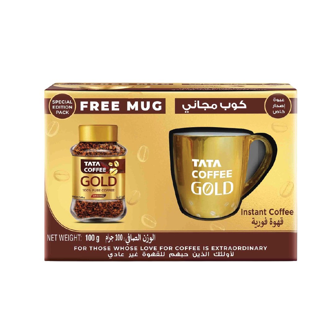 TATA COFFEE GOLD JAR 100g +MUG