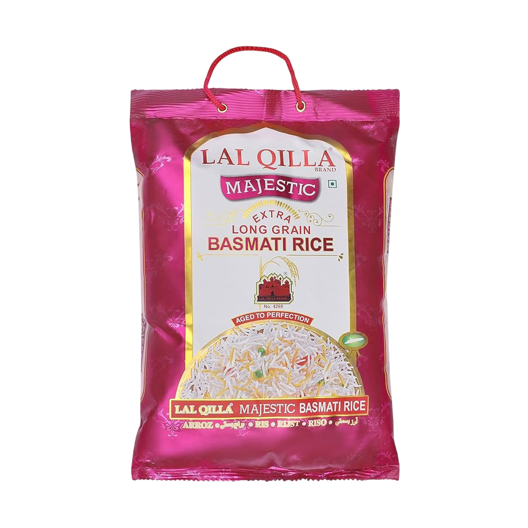 LAL QILLA MAJESTIC EXTRA LONG GRAIN BASMATI RICE 5KG