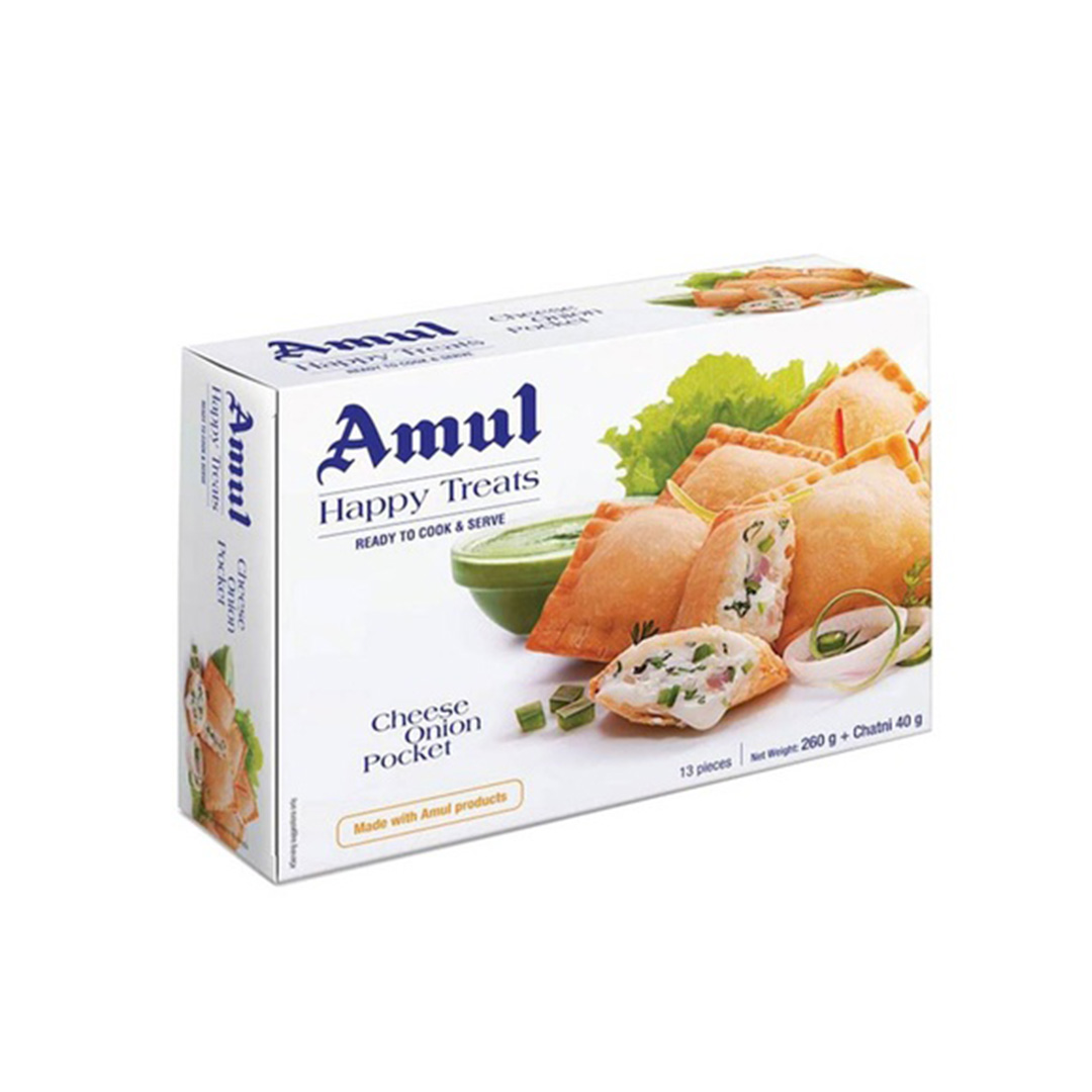 AMUL CHEESE ONION POCKETS 300GM