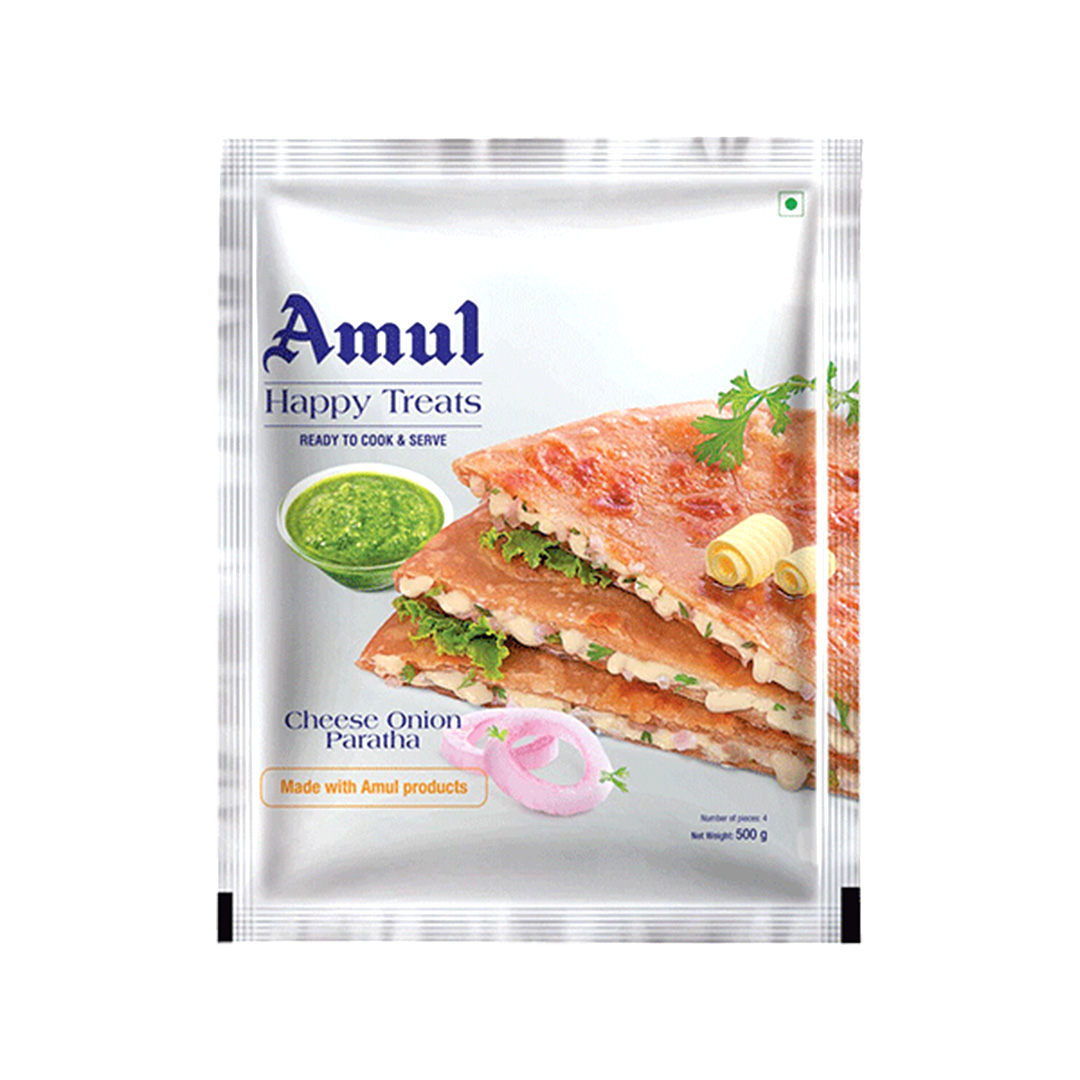 AMUL CHEESE ONION PARATHA 500GM