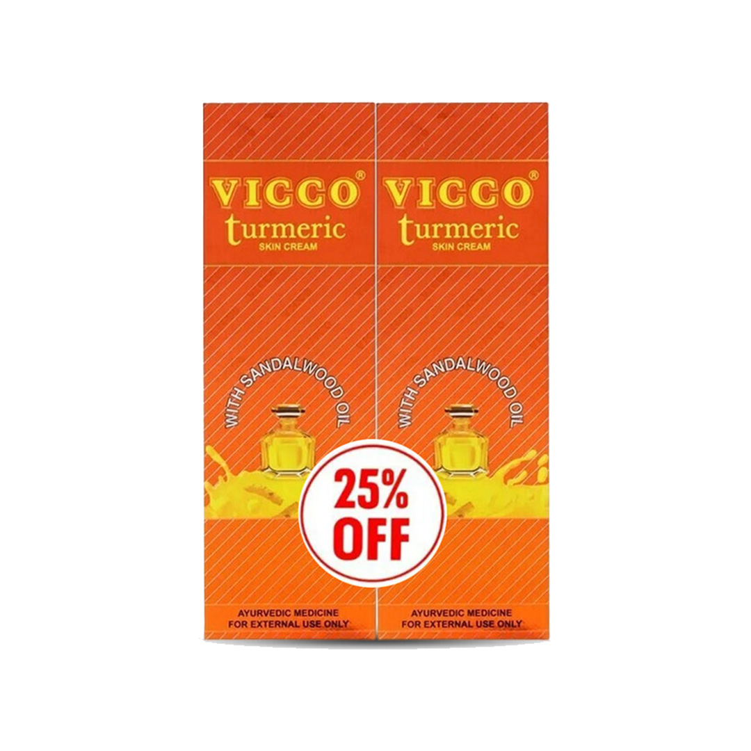 VICCO TURMERIC VANISHING CREAM 60GX2-20% OFF