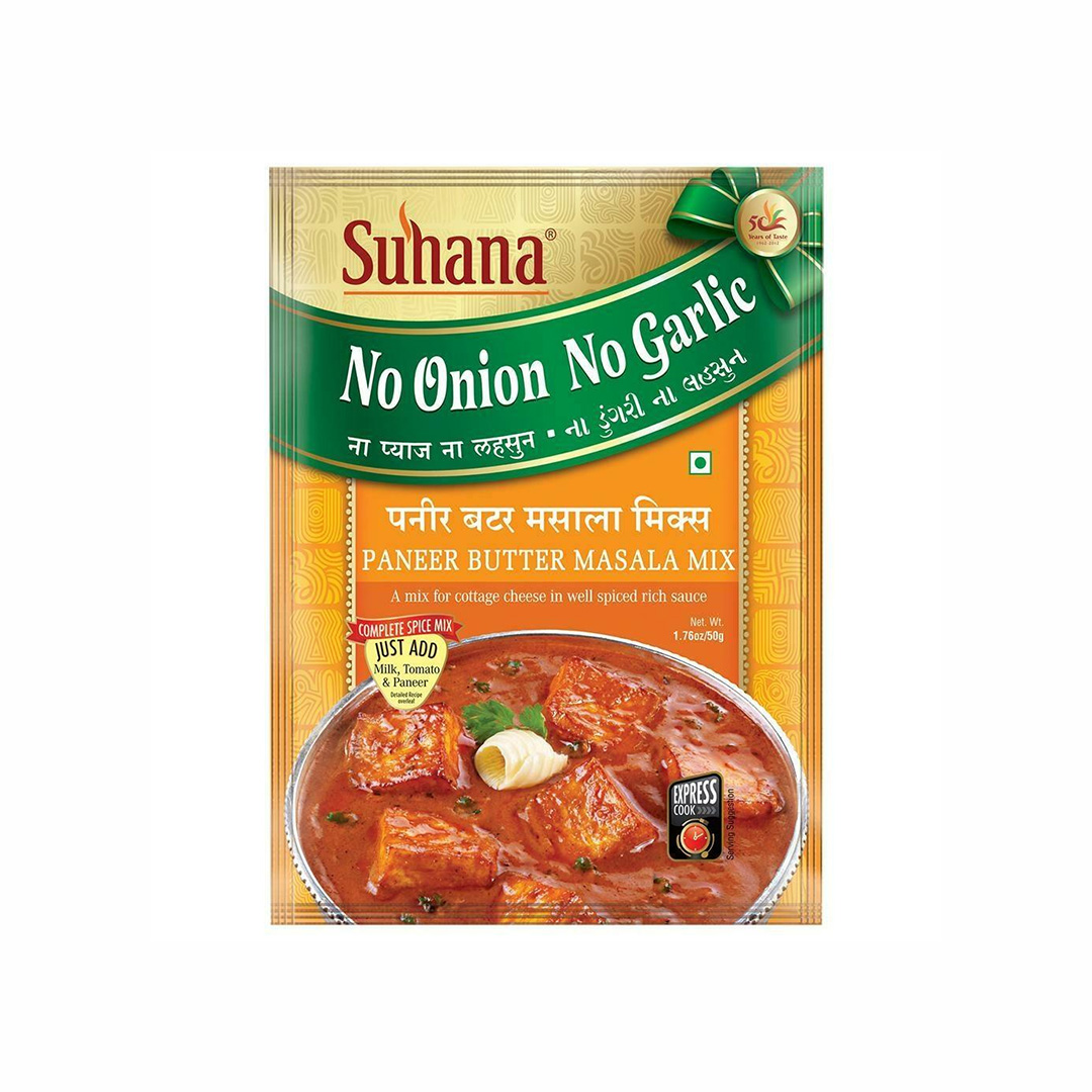 SUHANA RTC NO ONION/GARLIC PANEER BUTTER MASALA MIX 50G