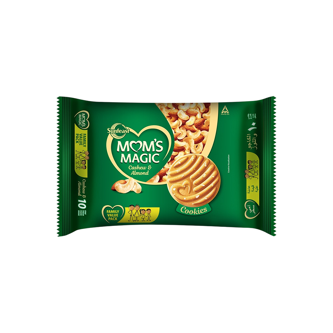 MOMS MAGIC CASHEW &ALMND COOKIES 12X75G