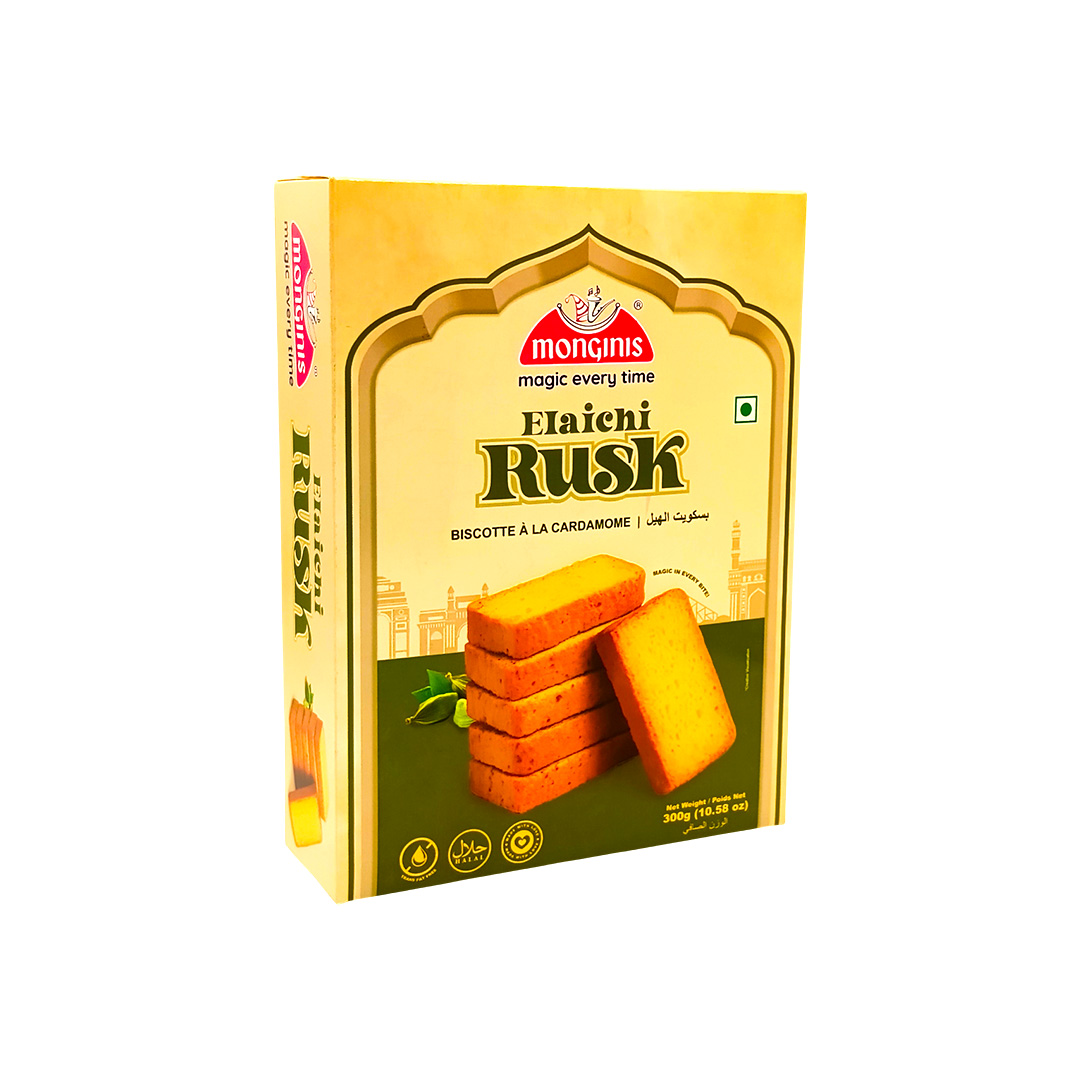 MONGINIS ELAICHI RUSK 300 GMS