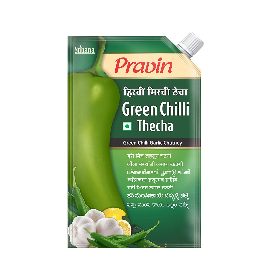 PRAVIN GREEN CHILLI TECHA 100GM