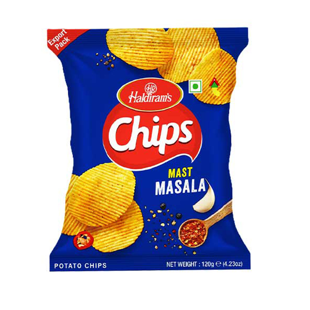 HALDIRAMS POTATO CHIPS MAST MASALA 120GM