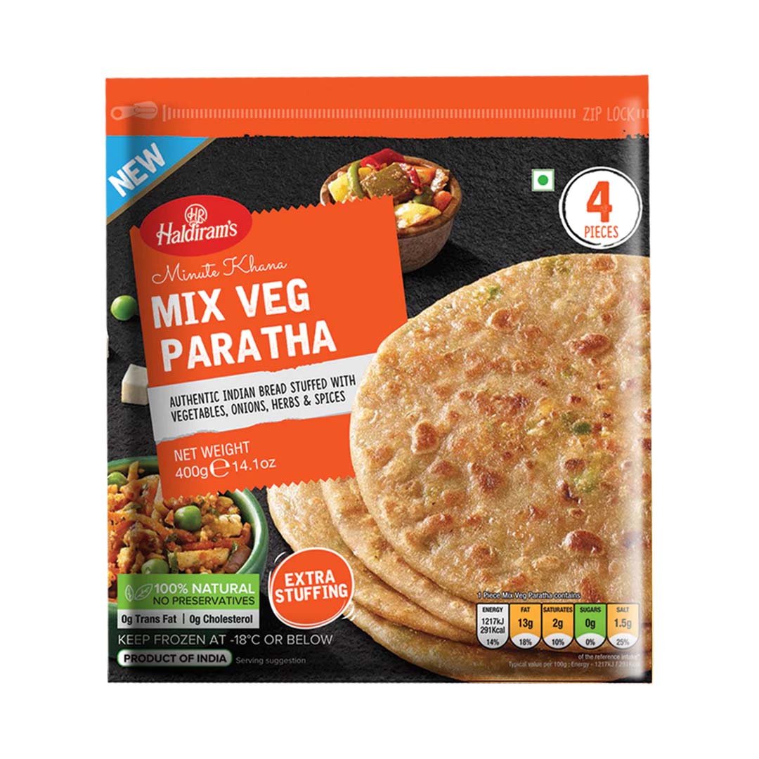 HALDIRAMS MX VEGTBL PARATHA 400GM