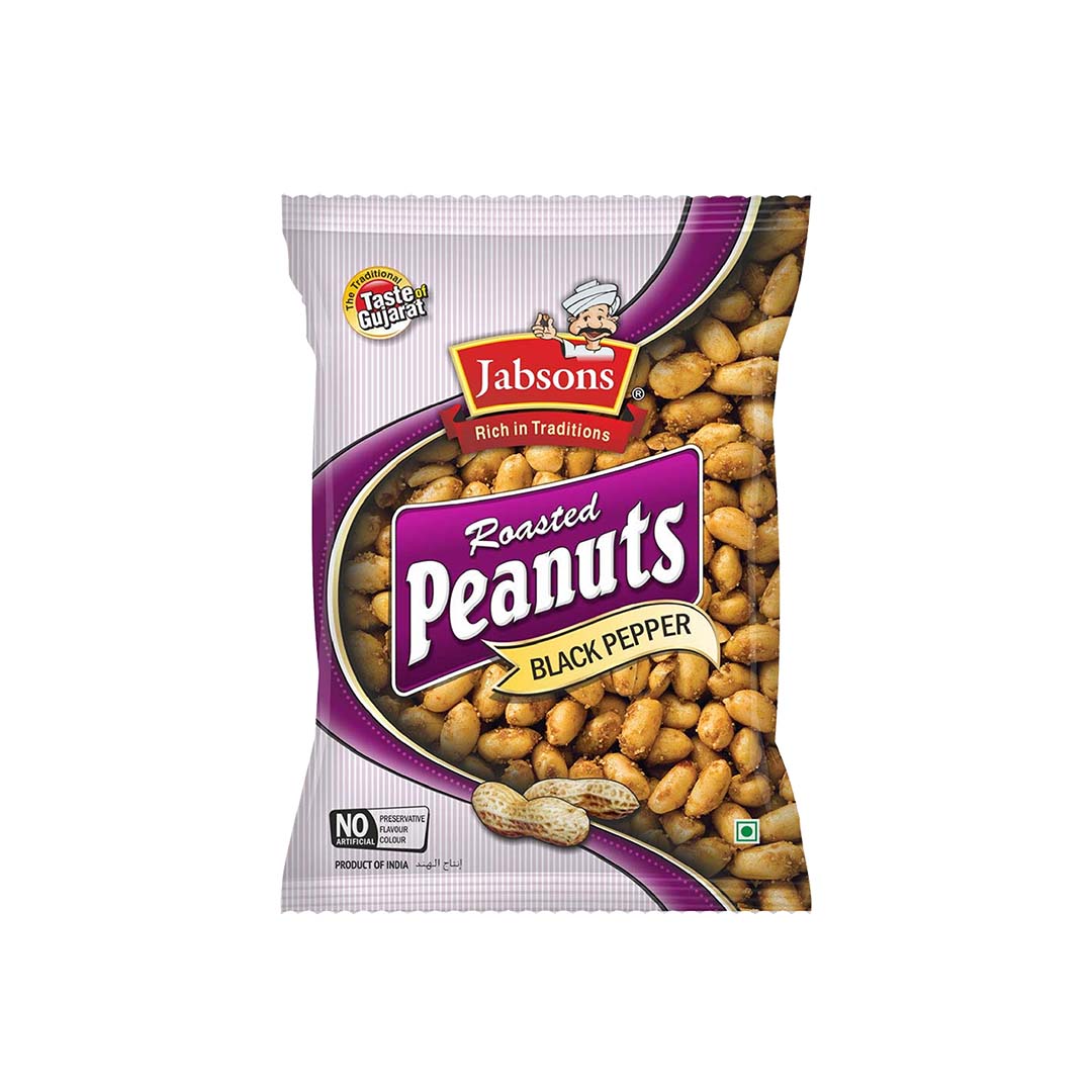 JABSONS ROASTED PEANUT-BALCK PAPPER 140GM