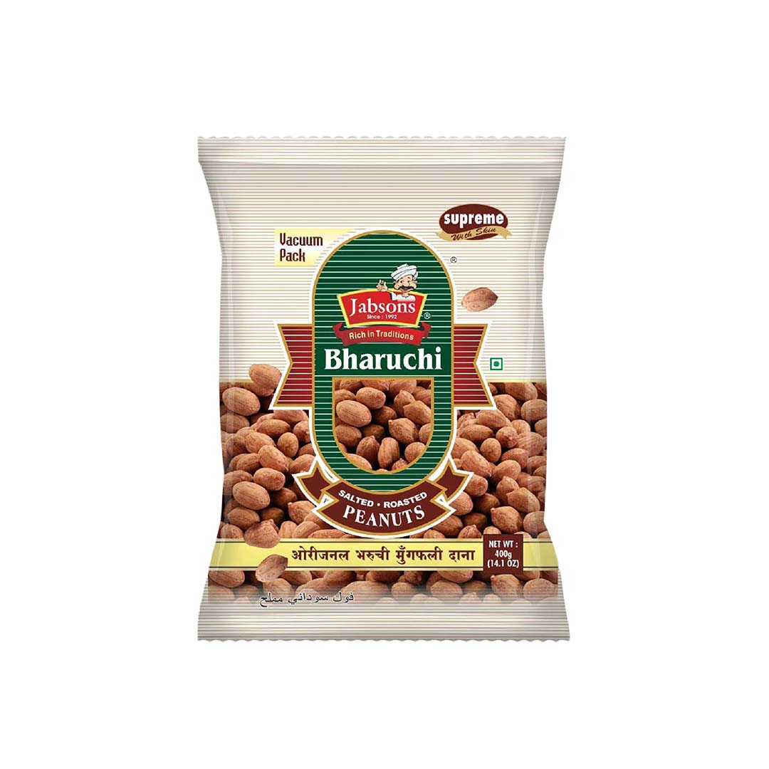 JABSONS ROASTED PEANUT-SUPREME-VACUUM PACK 400GM