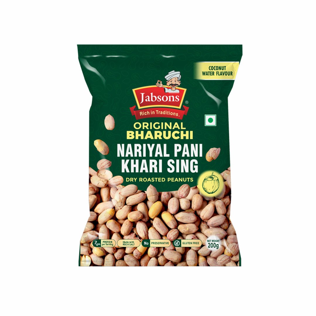 JABSONS ROASTED ORIGINAL PEANUT - NARIYAL PANI 200GM