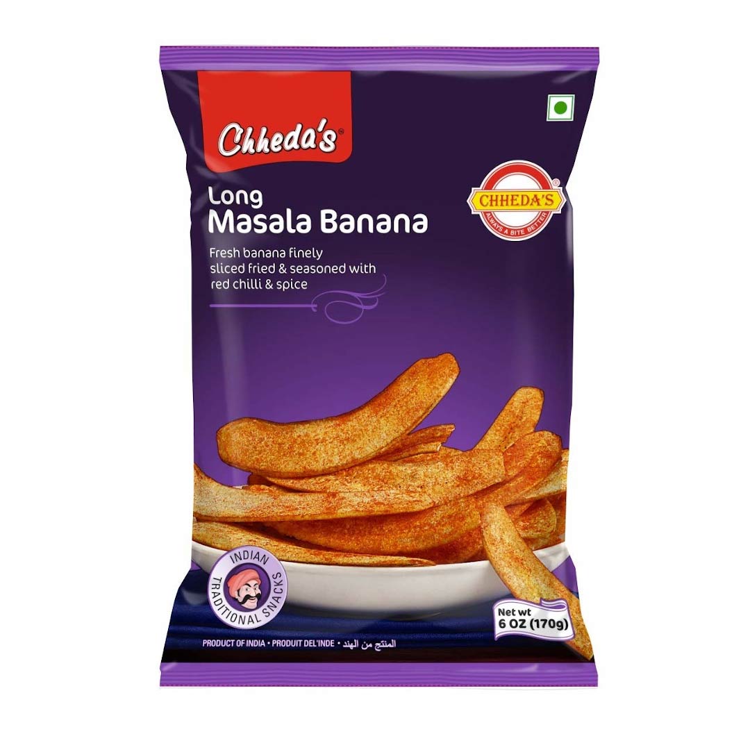 CHHEDAS BANANA CHIPS LONG MASALA 170GM