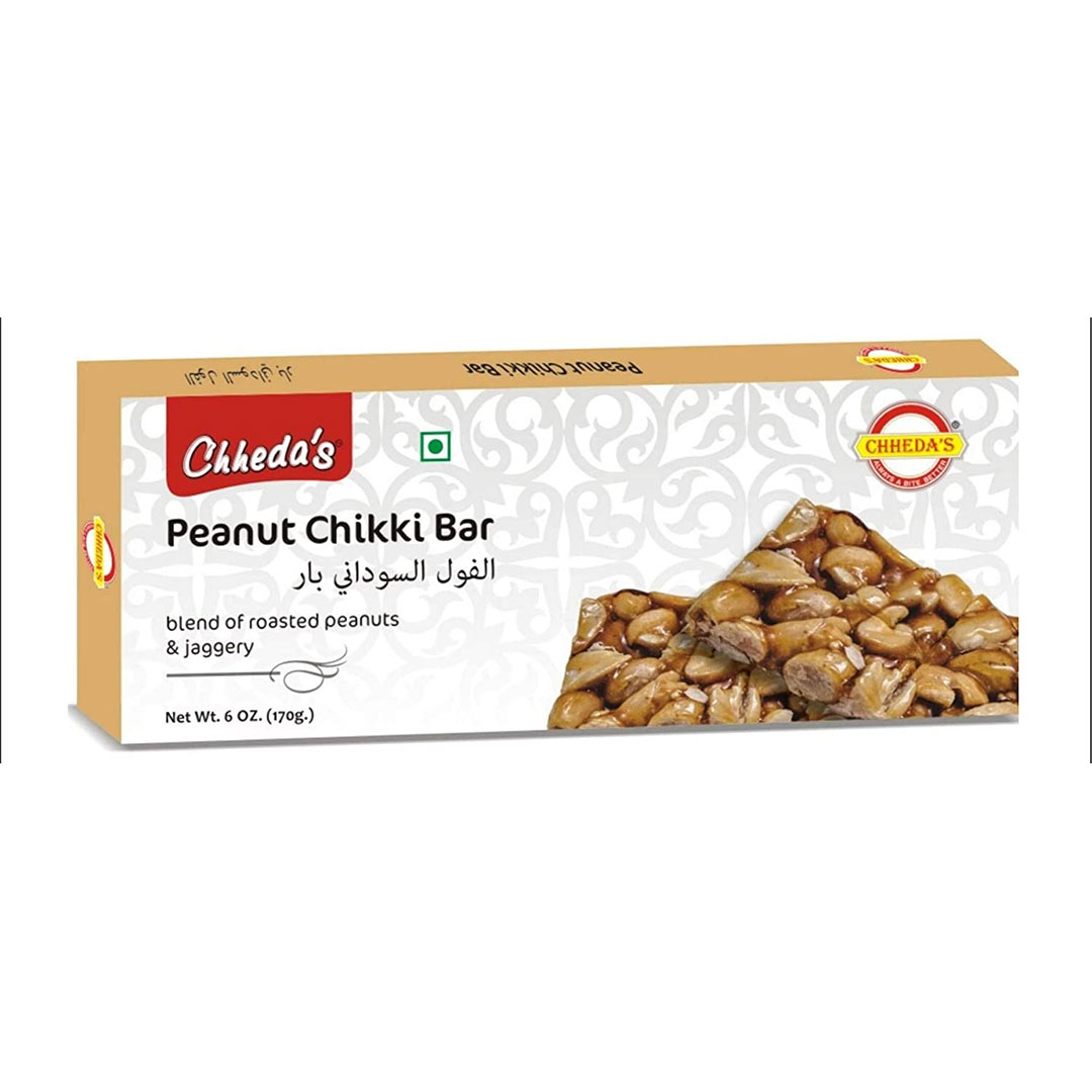 CHHEDAS CHIKKI BAR PEANUT 170GM