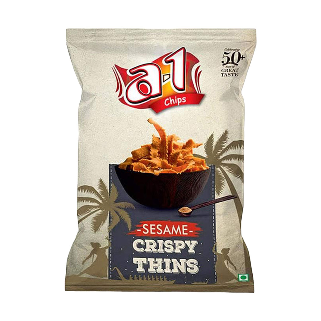 A1 CHIPS SESAME CRISPY THINS 200 GM