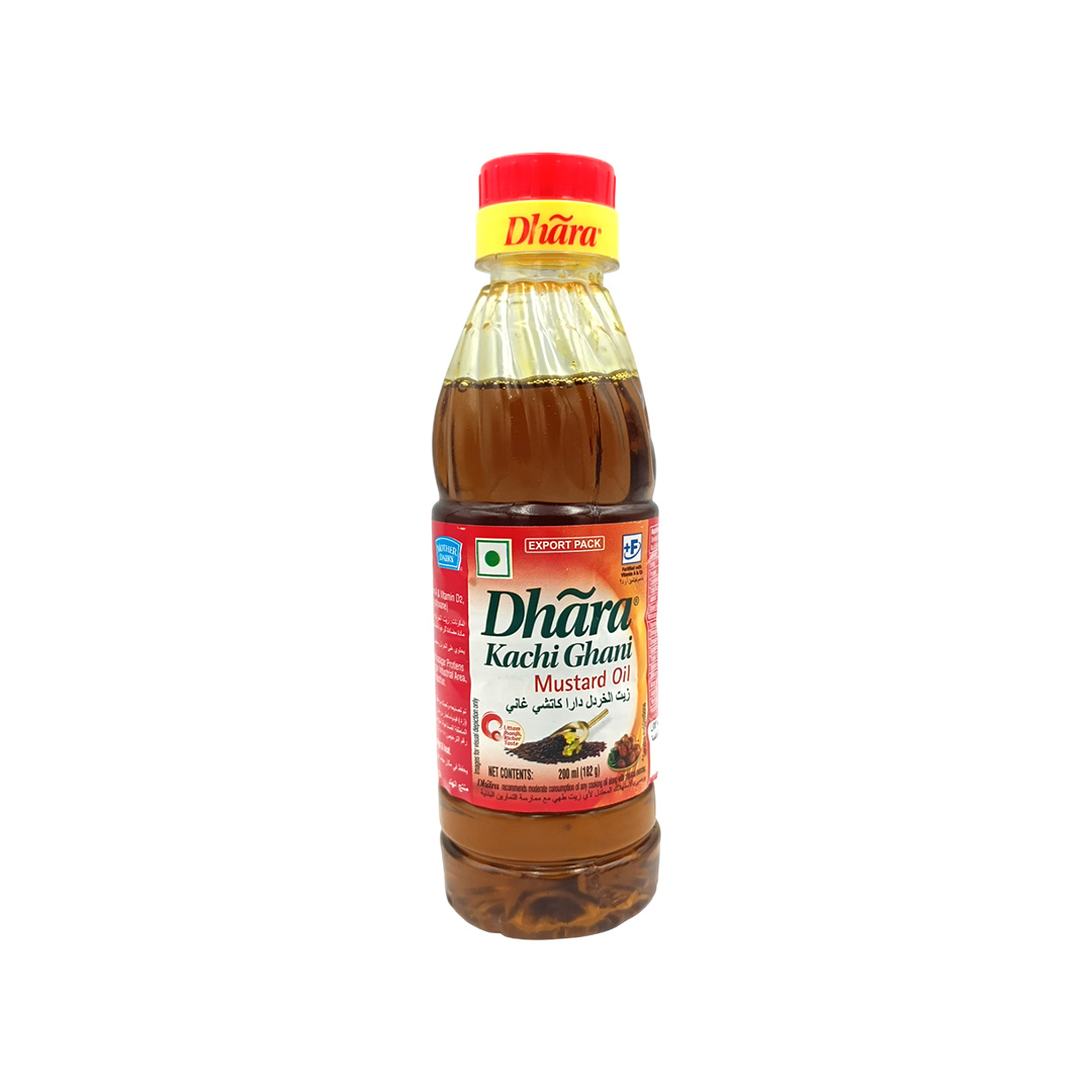 DHARA KACHI GHANI MUSTARD OIL 200ML 