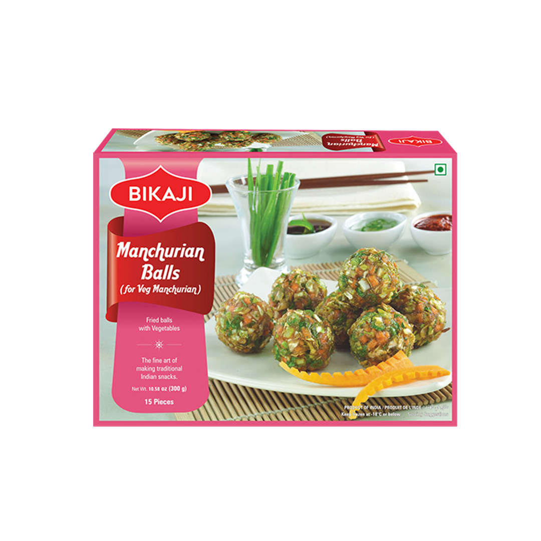 BIKAJI MANCHURIAN BALLS 15 PIECE 300X12 FZ