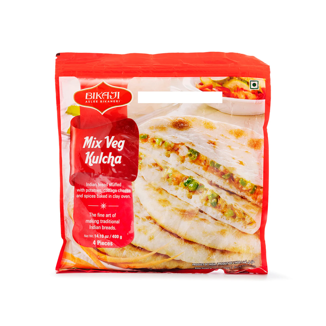 BIKAJI MIX VEG KULCHA 4 PIECE 400X12 FZ