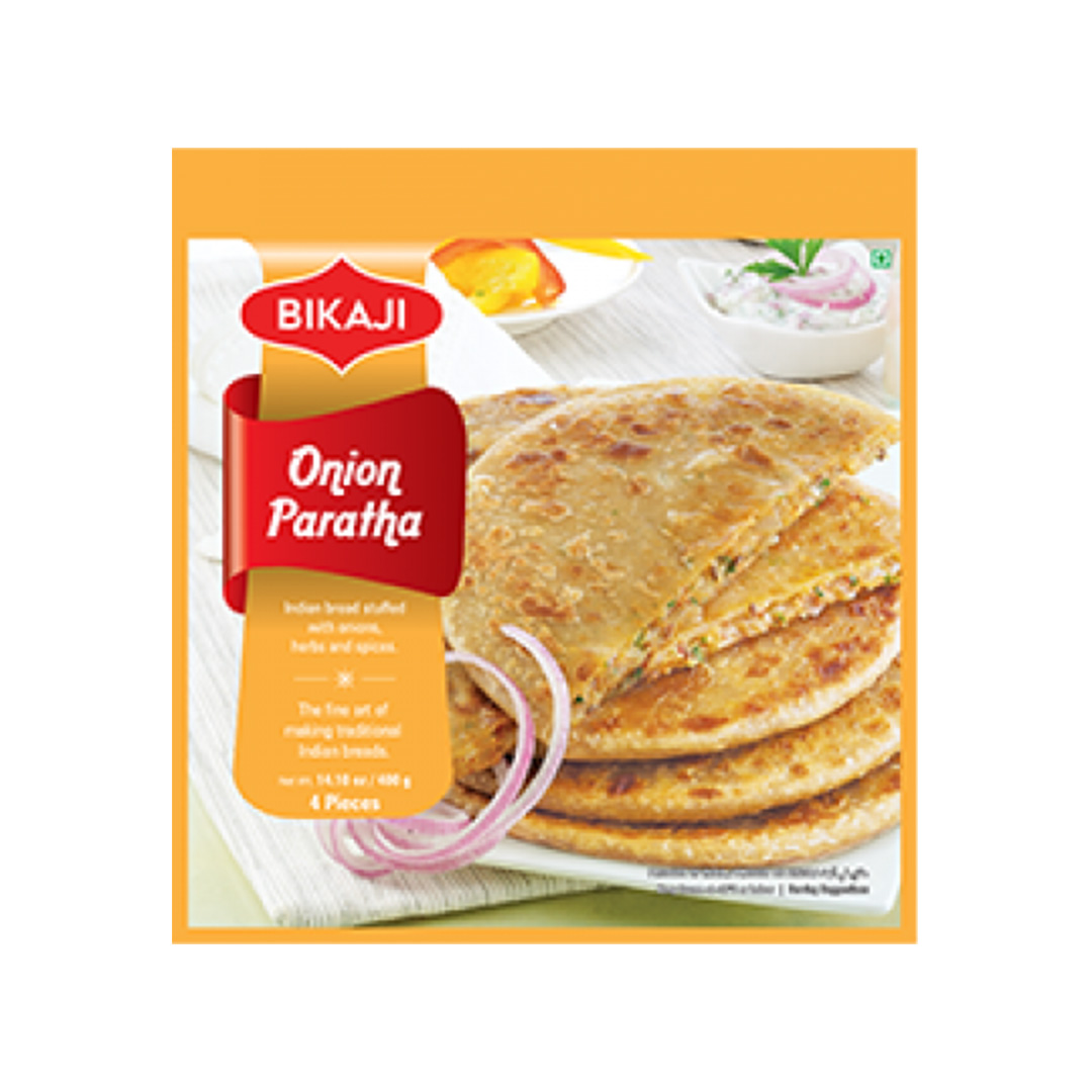 BIKAJI ONION PARATHA 4 PIECE 400X12 FZ