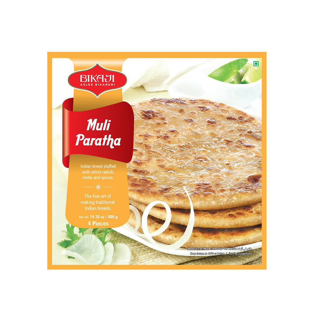 BIKAJI MULI PARATHA 4 PIECE 400X12 FZ