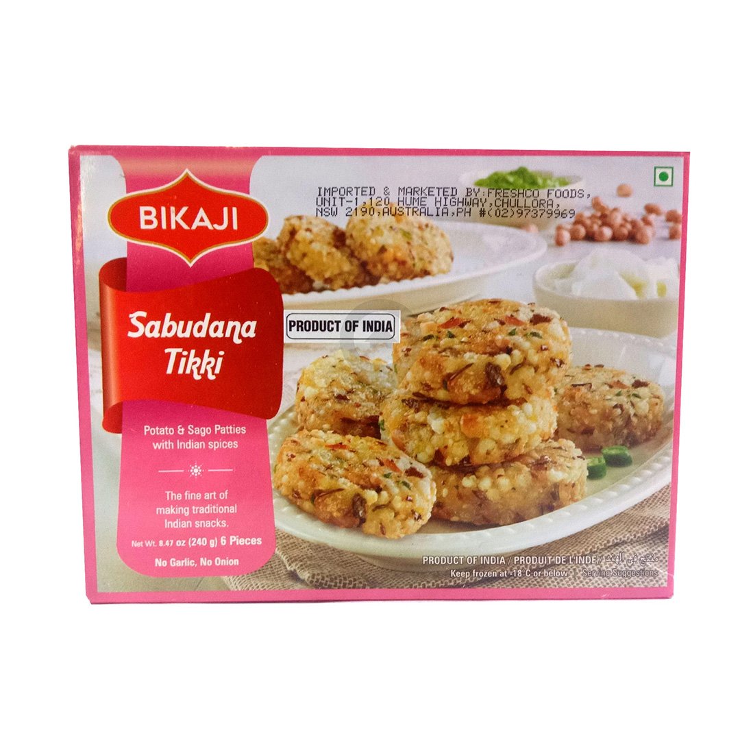 BIKAJI SABUDANA TIKKI 6 PIECE 240X12 FZ