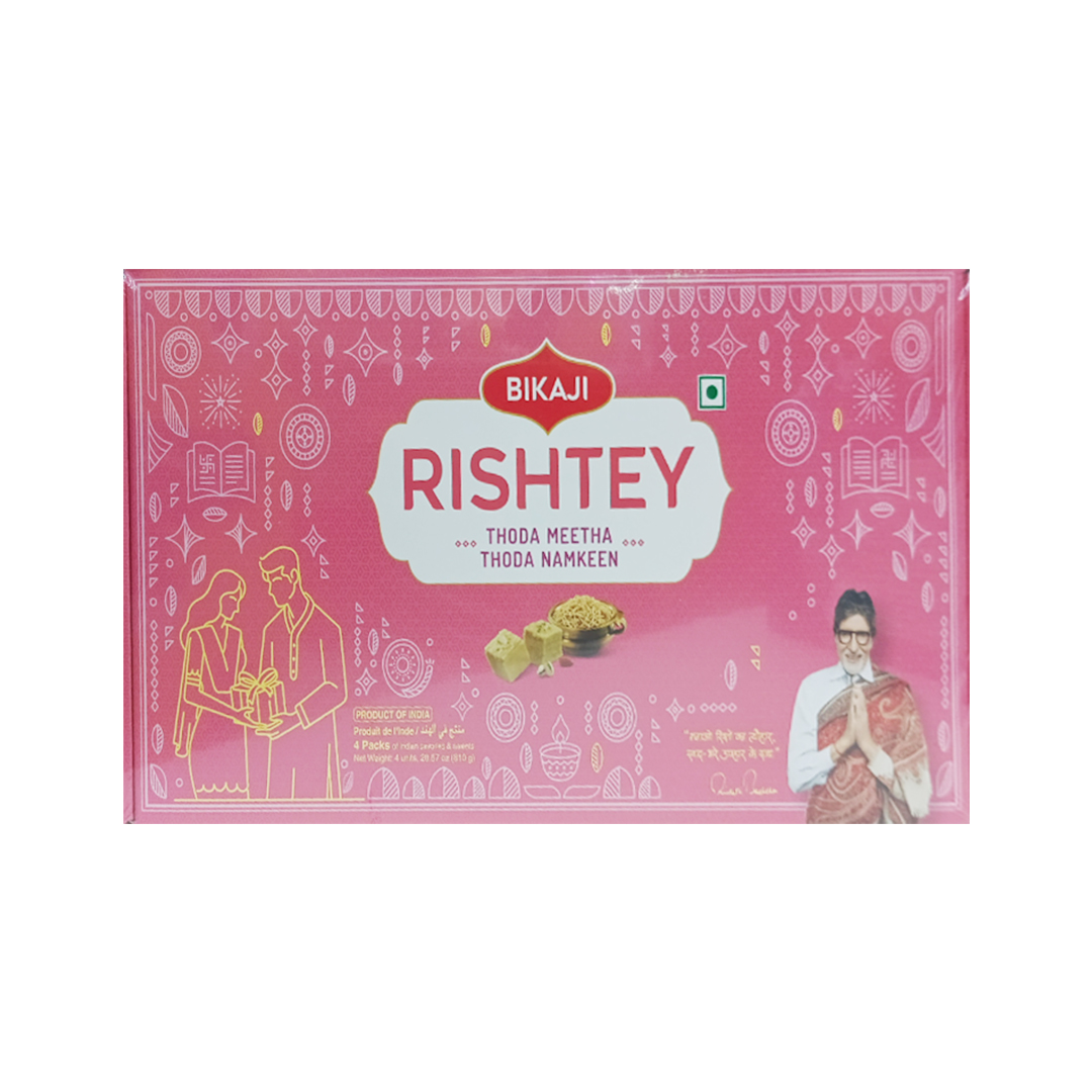 BIKAJI RISHTEY THODA MEETHA THODA NAMKEEN-810GM