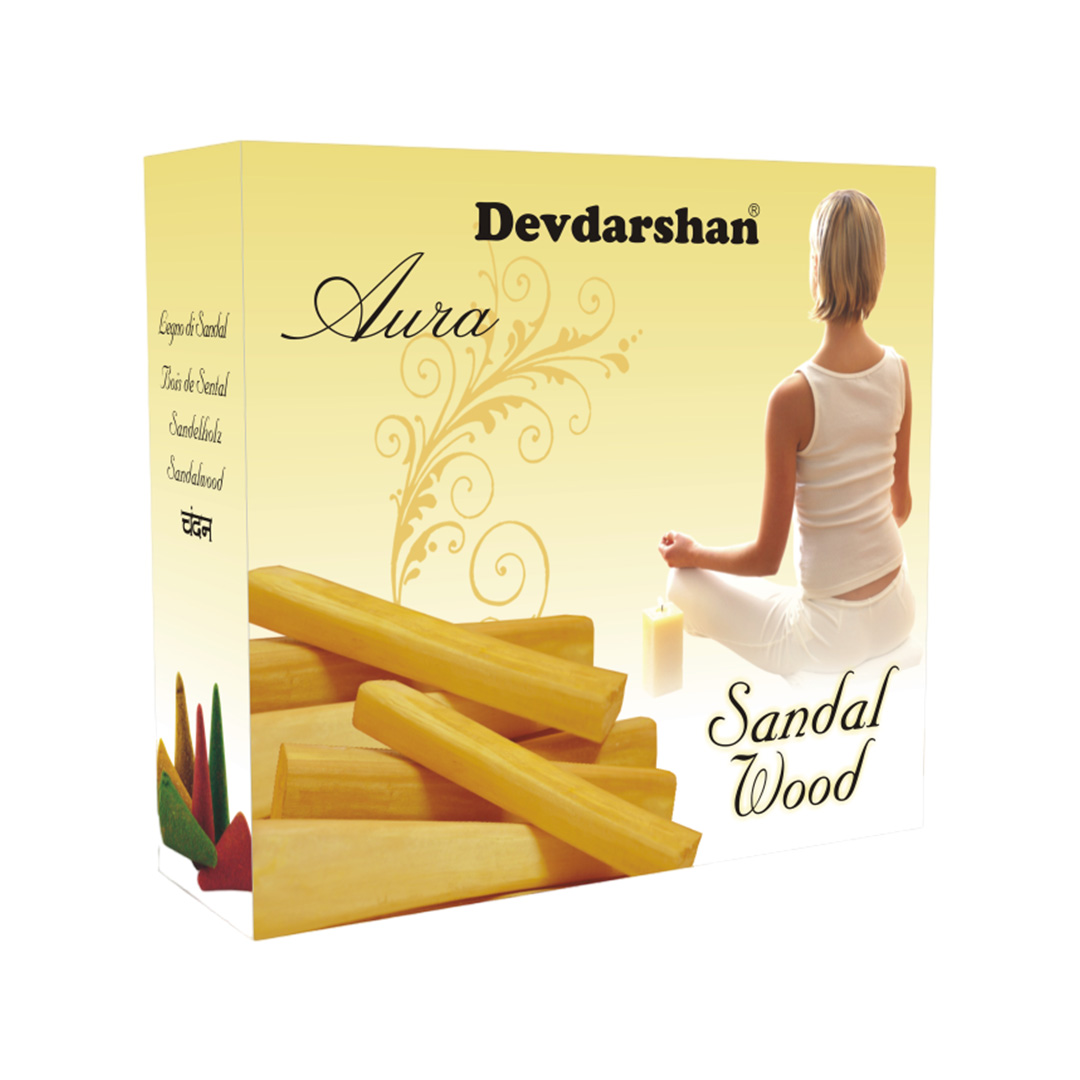 DEVDARSHAN AURA DHOOP CONES SANDAL WOOD - 40 GM