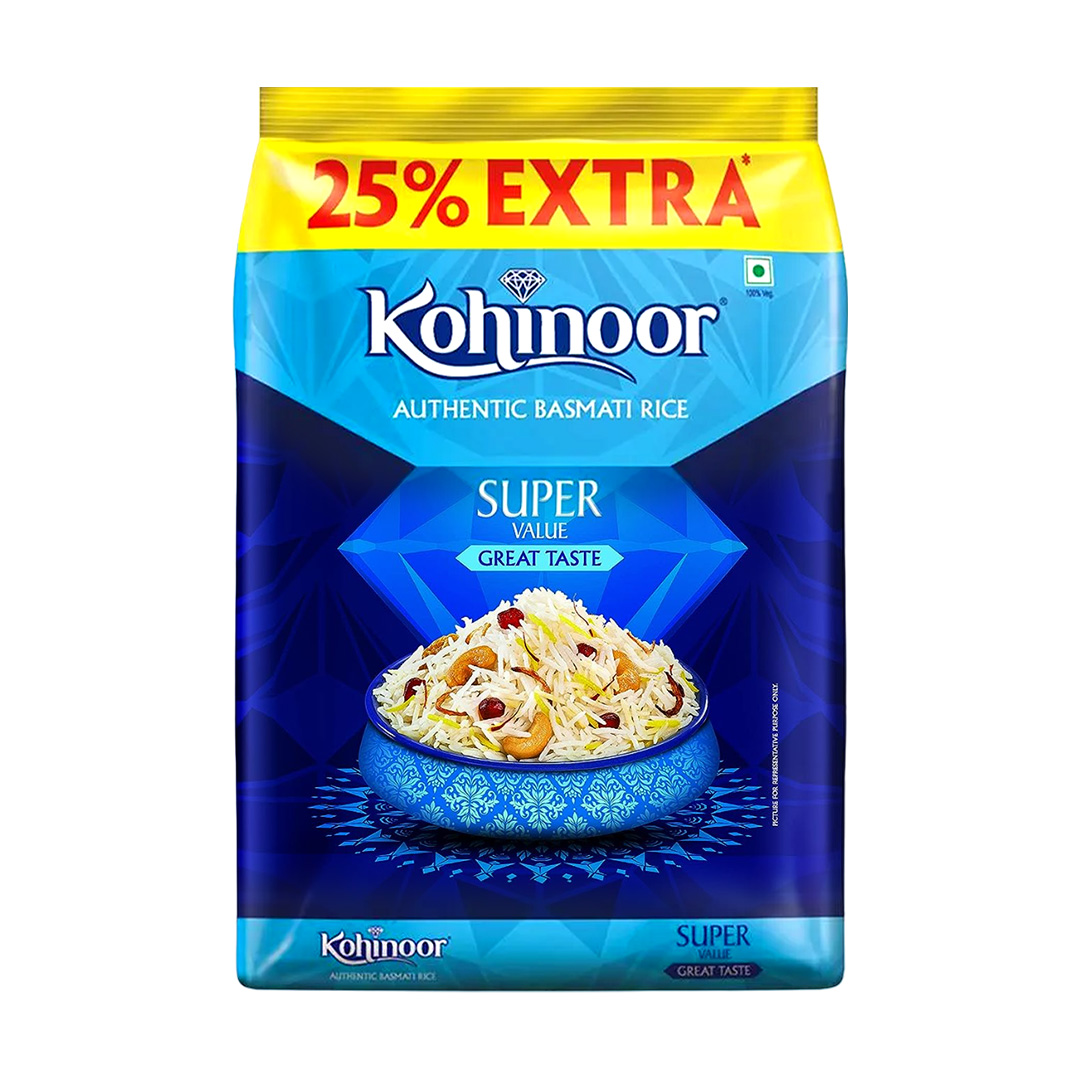 KOHINOOR SUPER BASMTI RICE 1.25KG